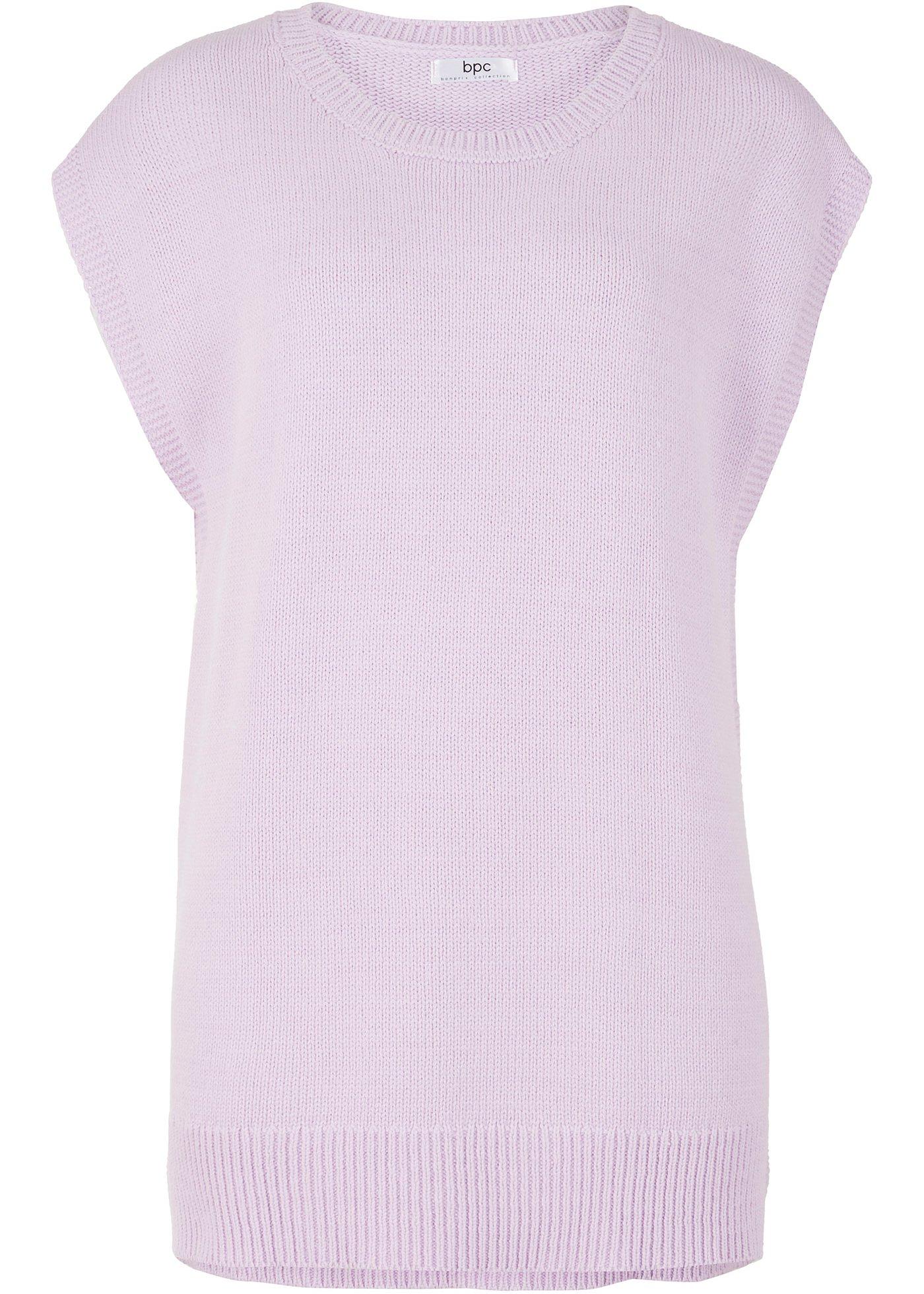 Pull sans manches court-long