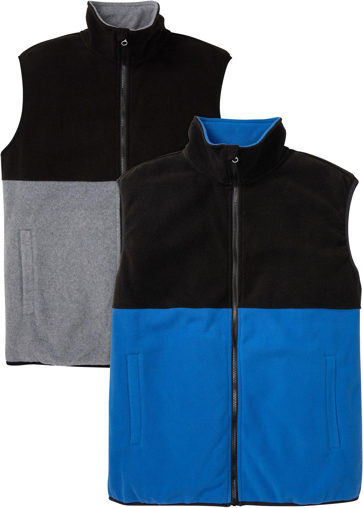 Lot de 2 gilets sans manches en polaire