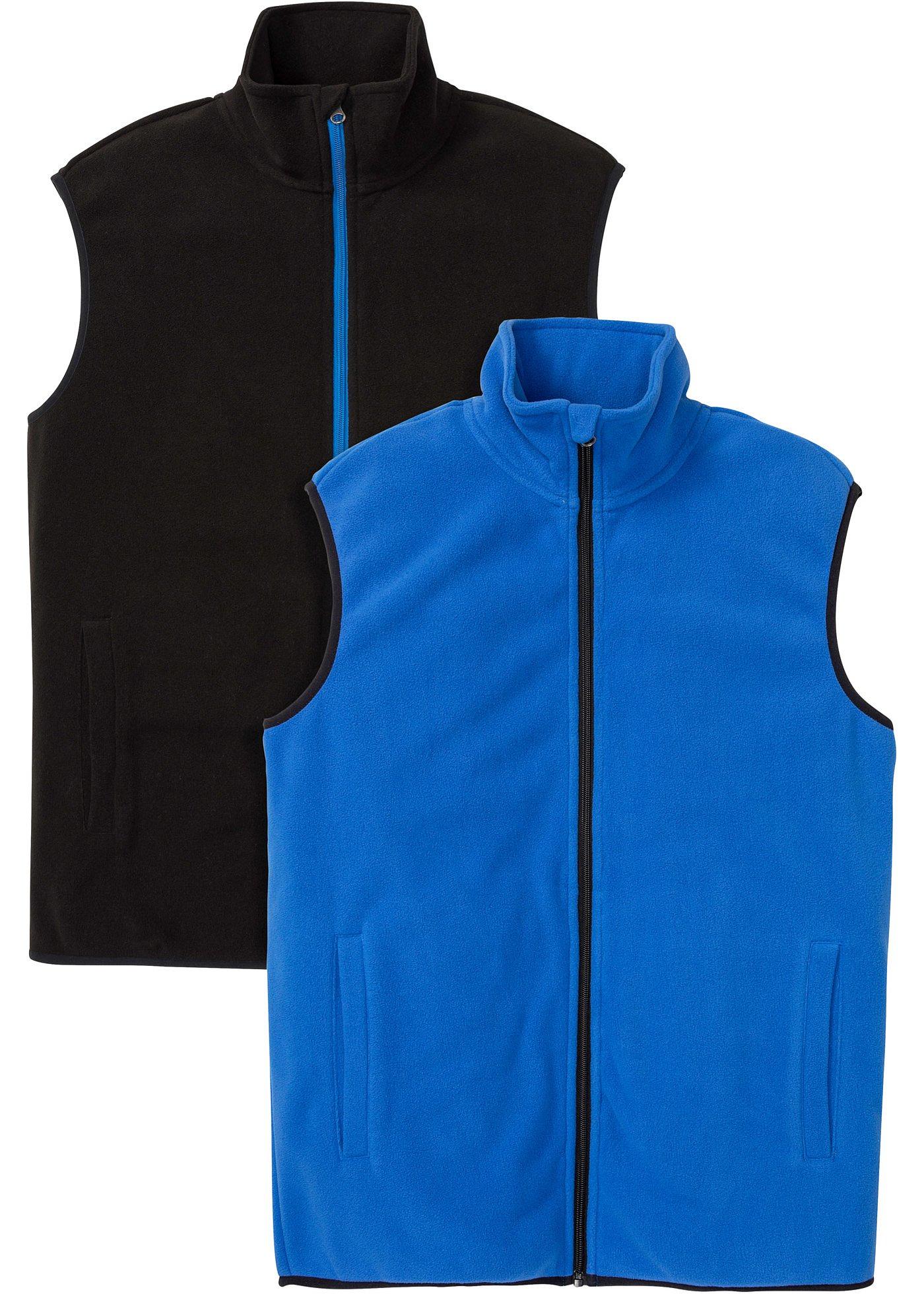 Lot de 2 gilets sans manches en polaire