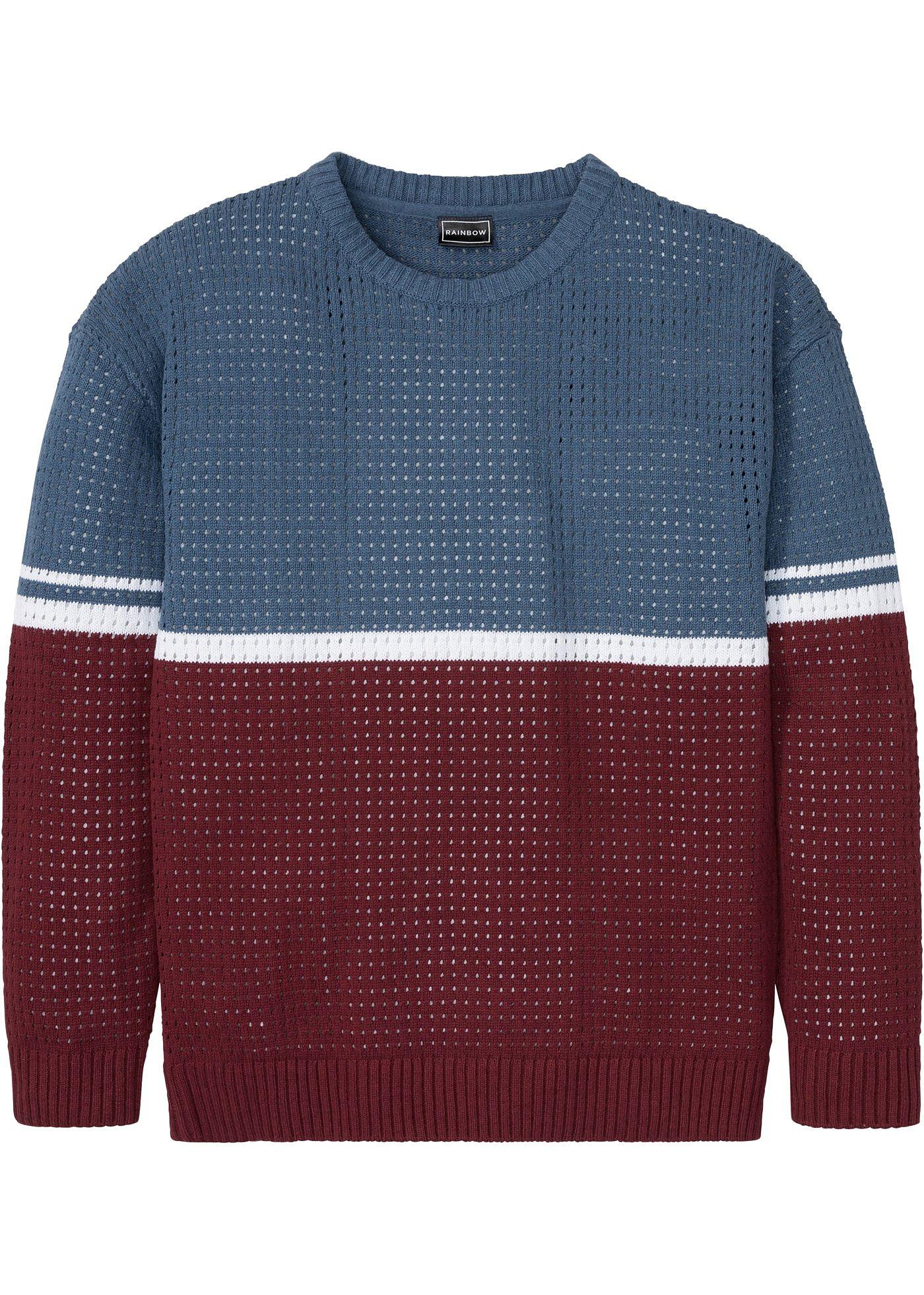 Pull en coton et polyester recyclés, Loose Fit