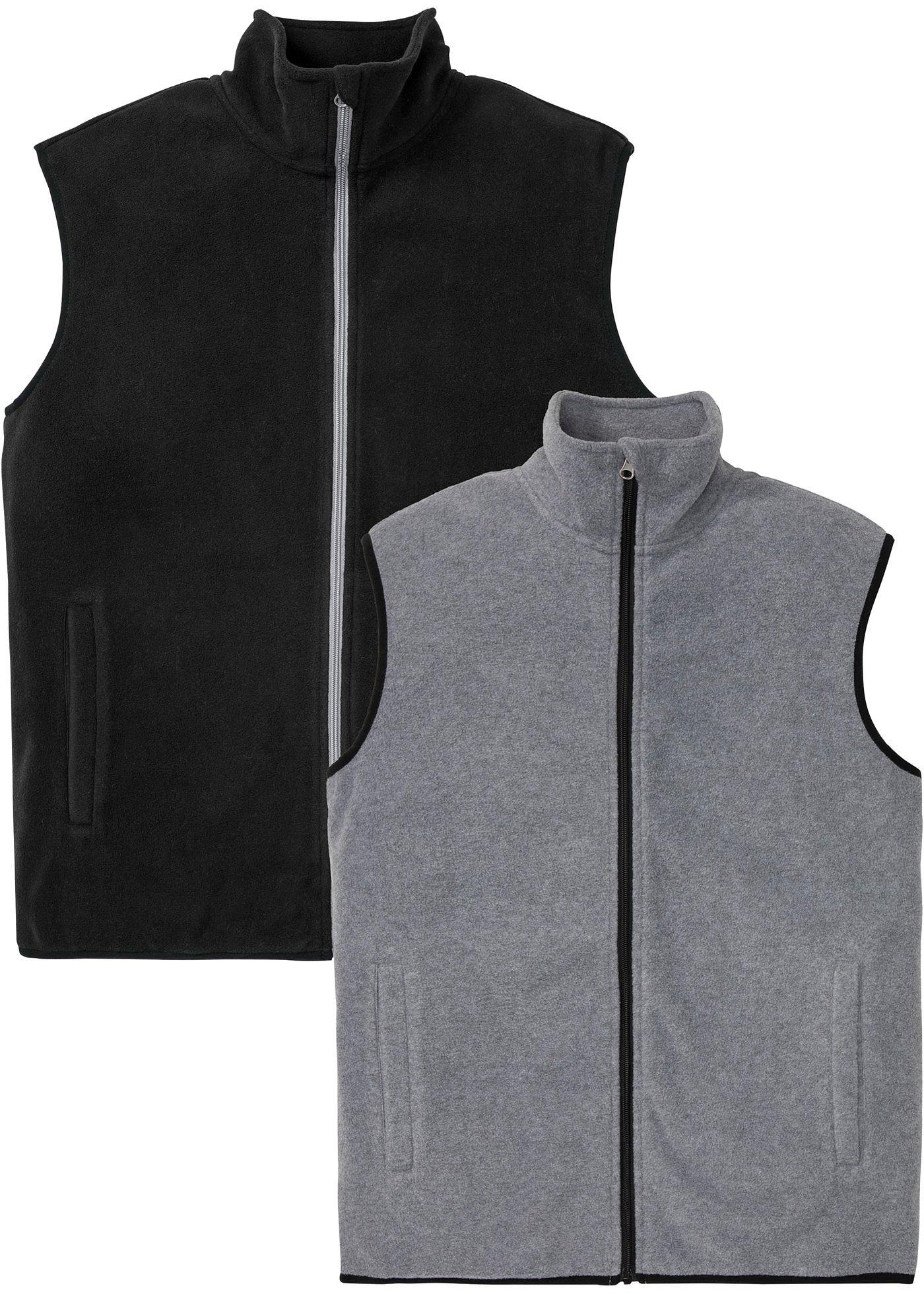 Lot de 2 gilets sans manches en polaire