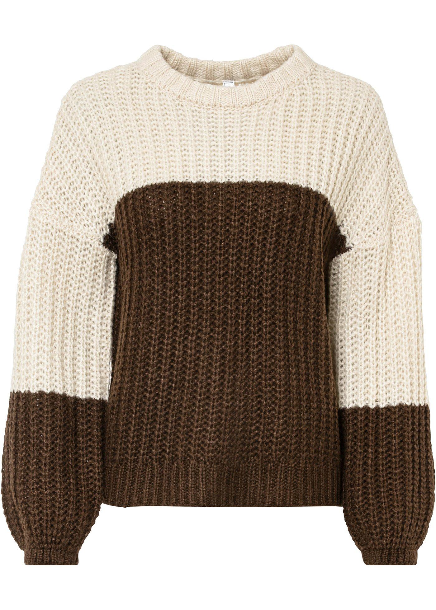 Pull en maille color block