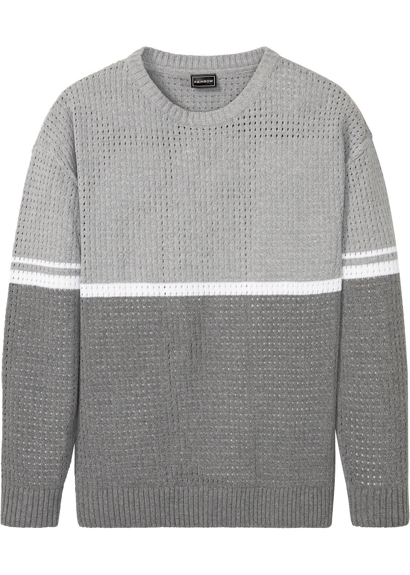 Pull en coton et polyester recyclés, Loose Fit