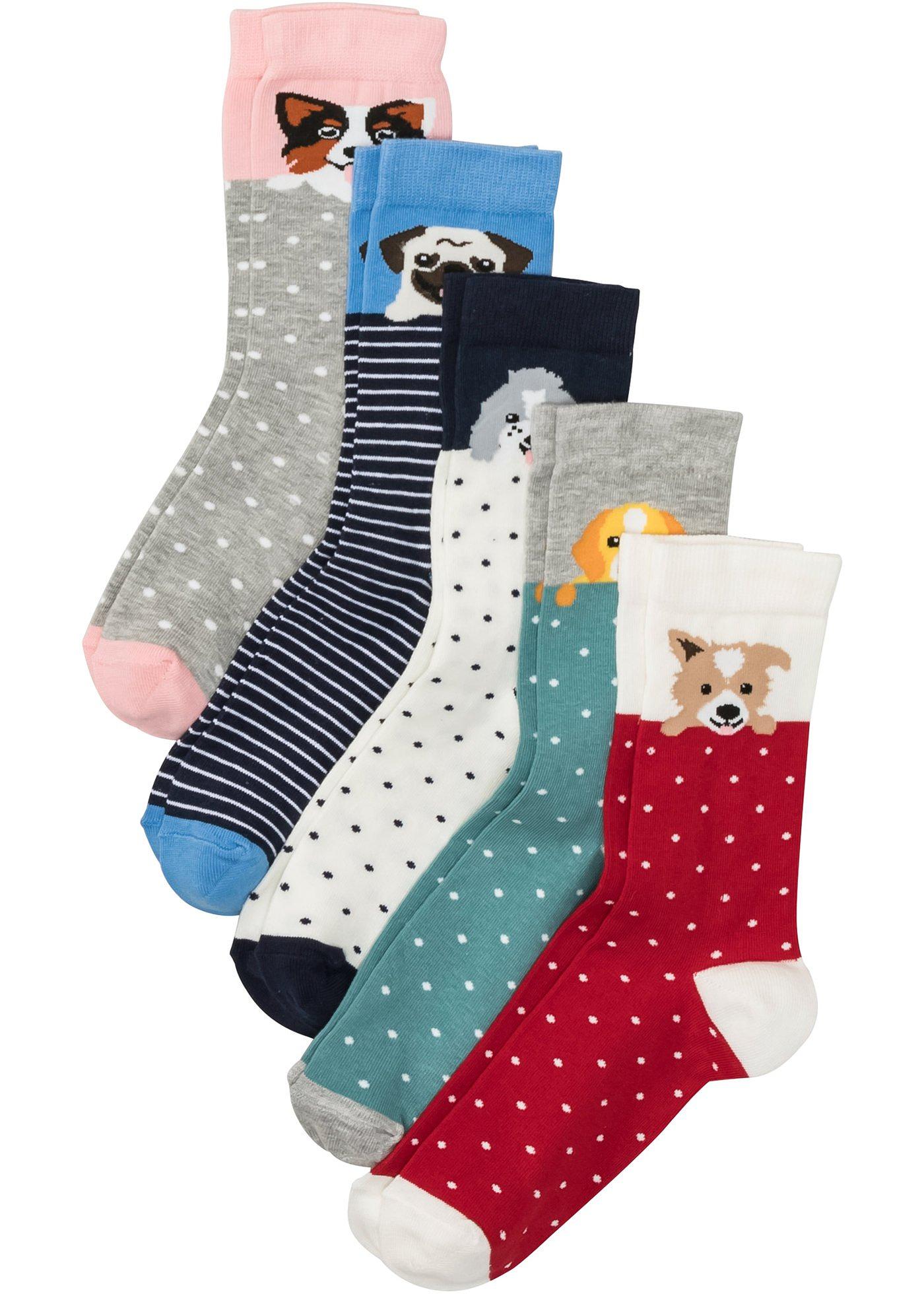 Lot de 5 paires de chaussettes avec coton bio