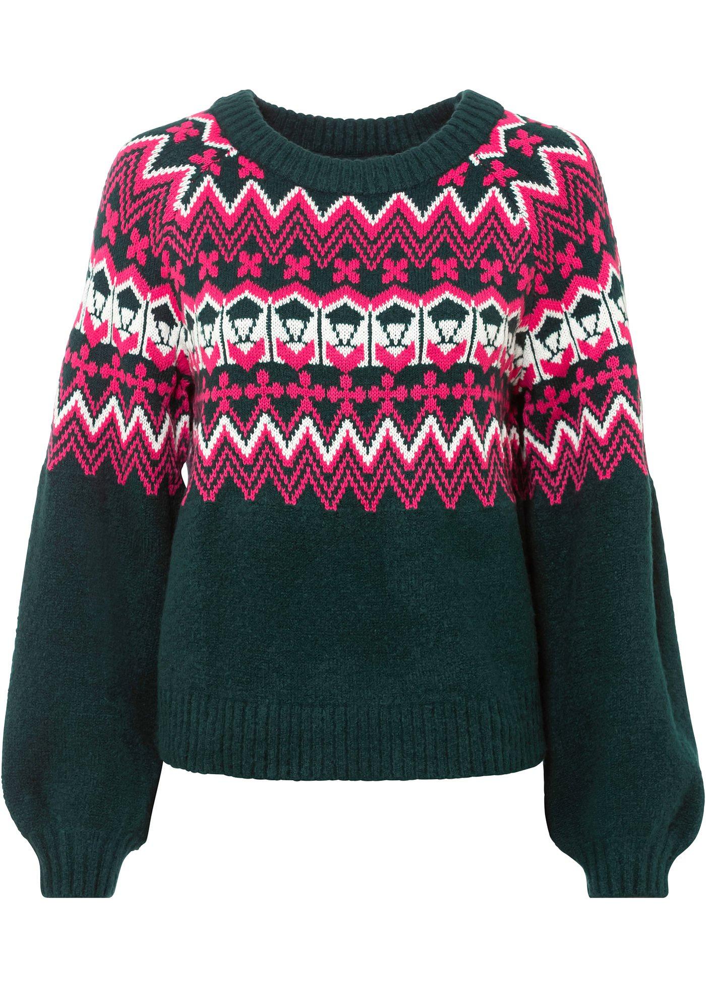 Pull en maille à motif norvégien