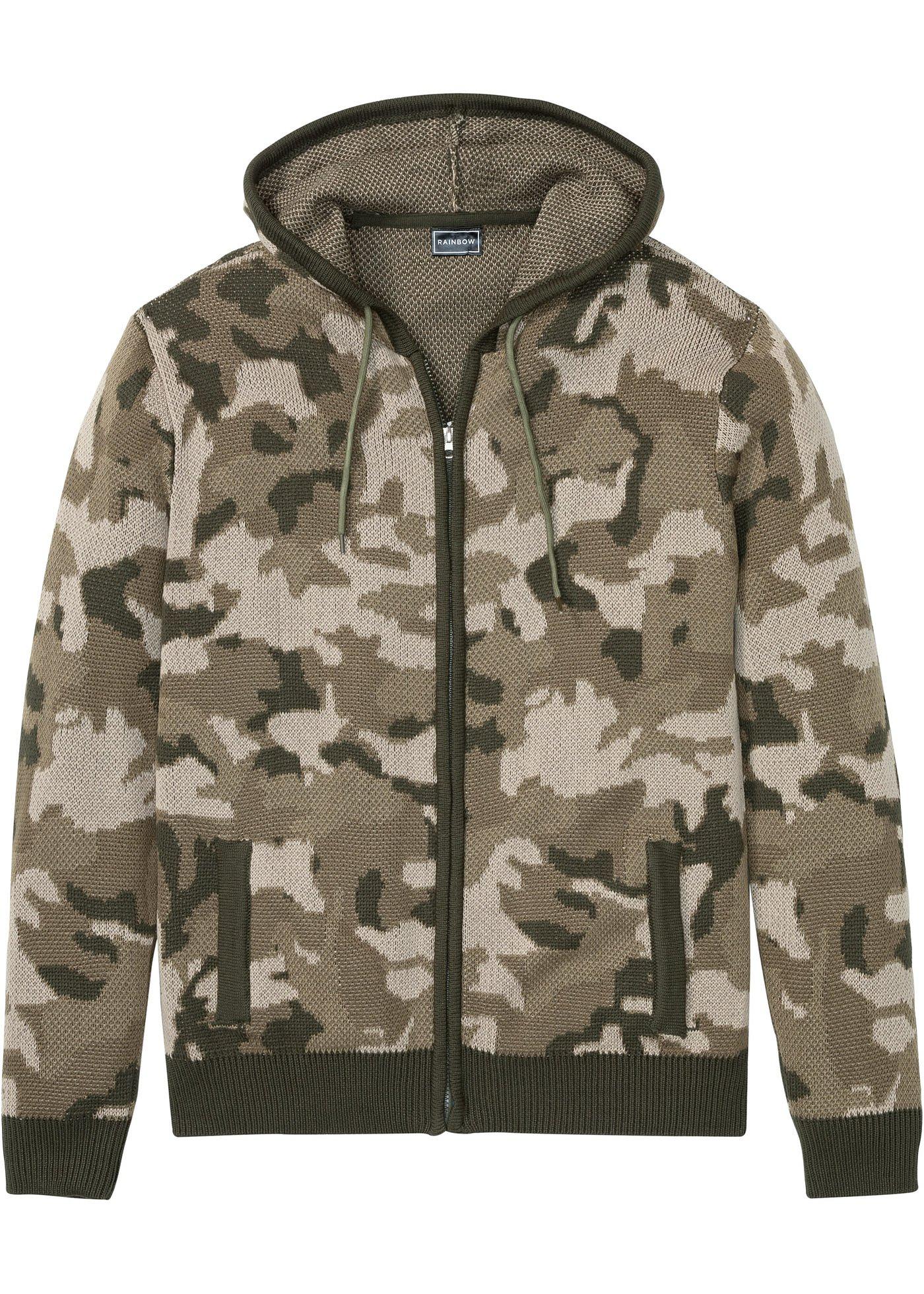 Gilet en maille à capuche