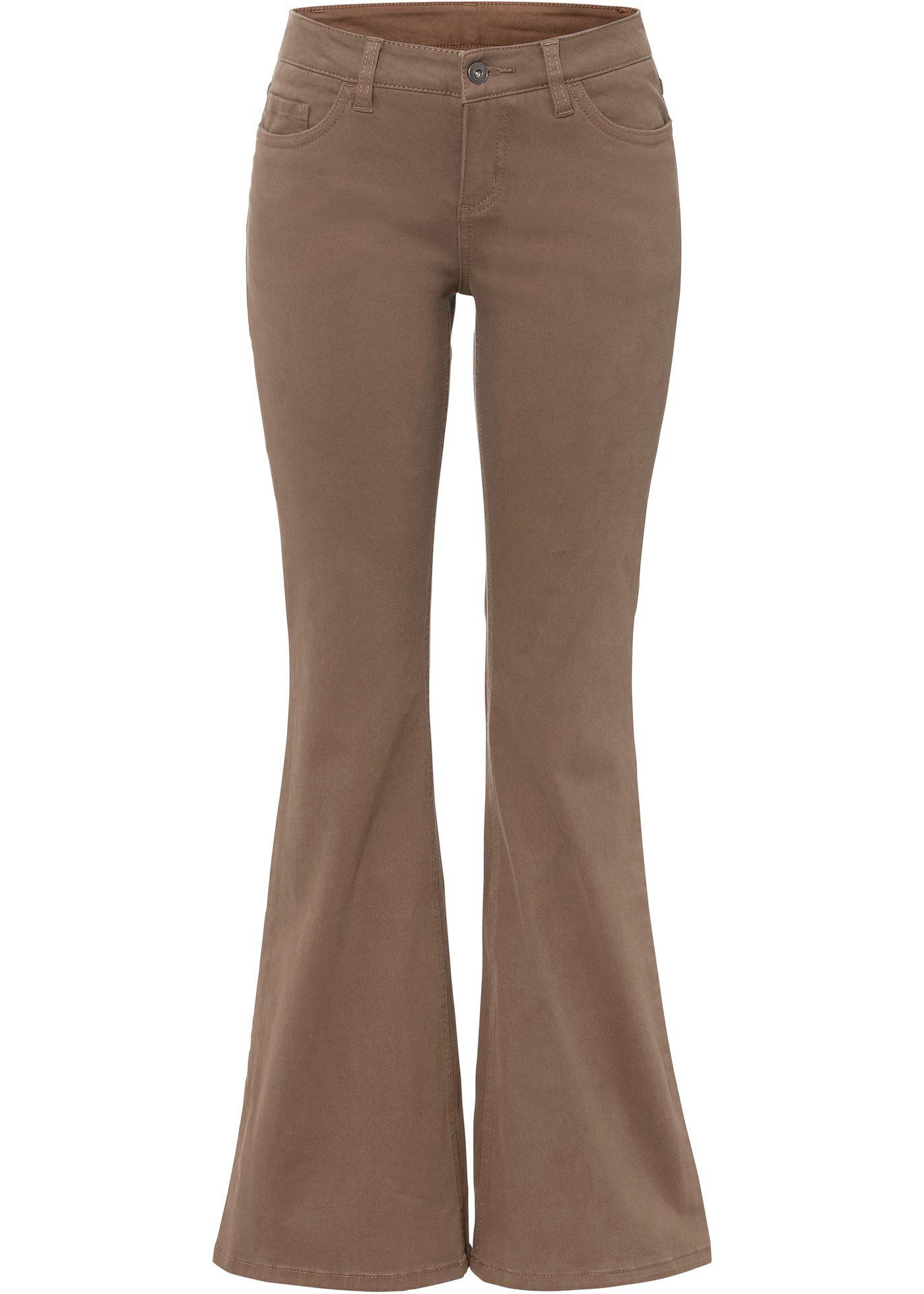 Pantalon évasé en twill