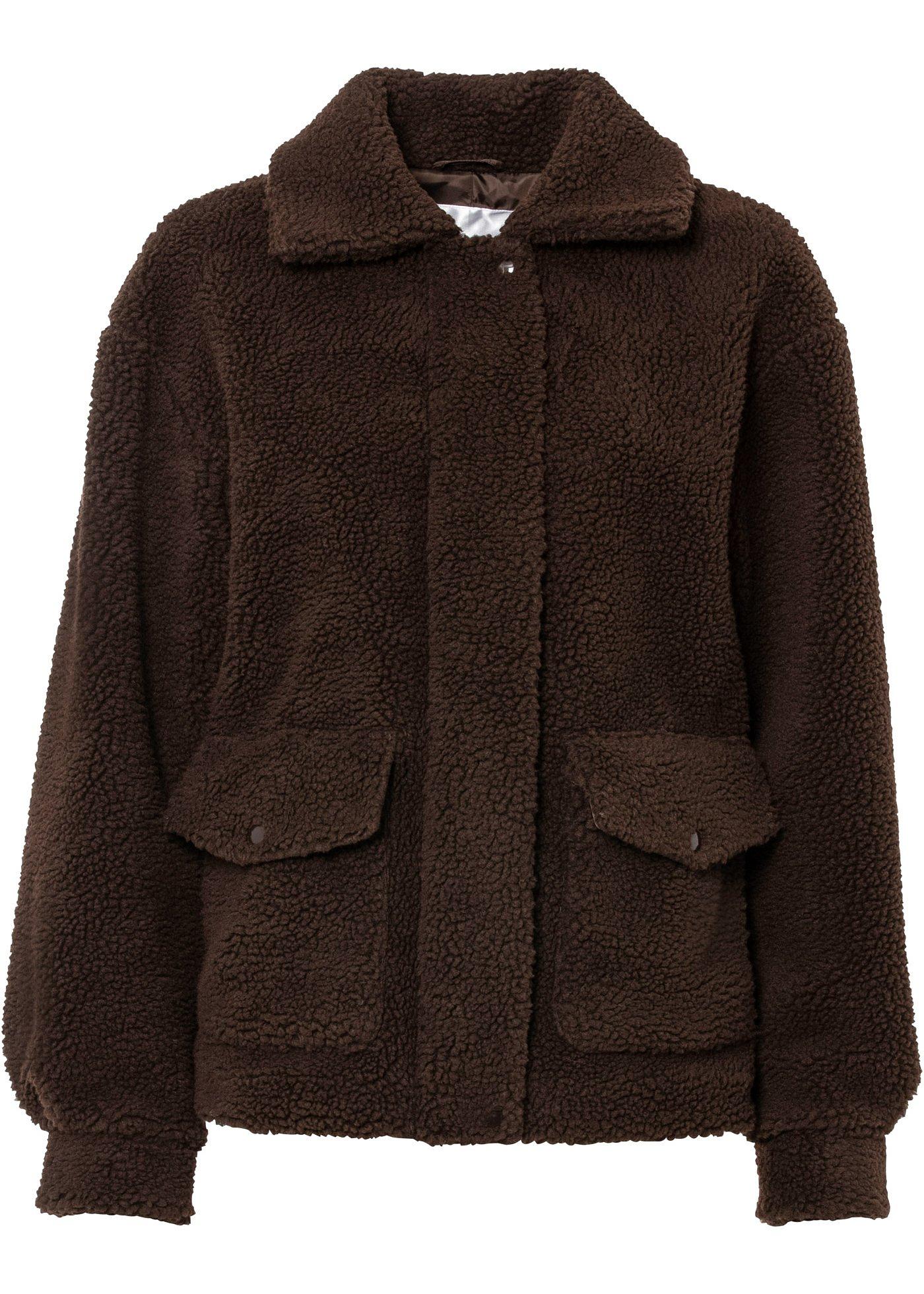 Veste en peluche avec poches