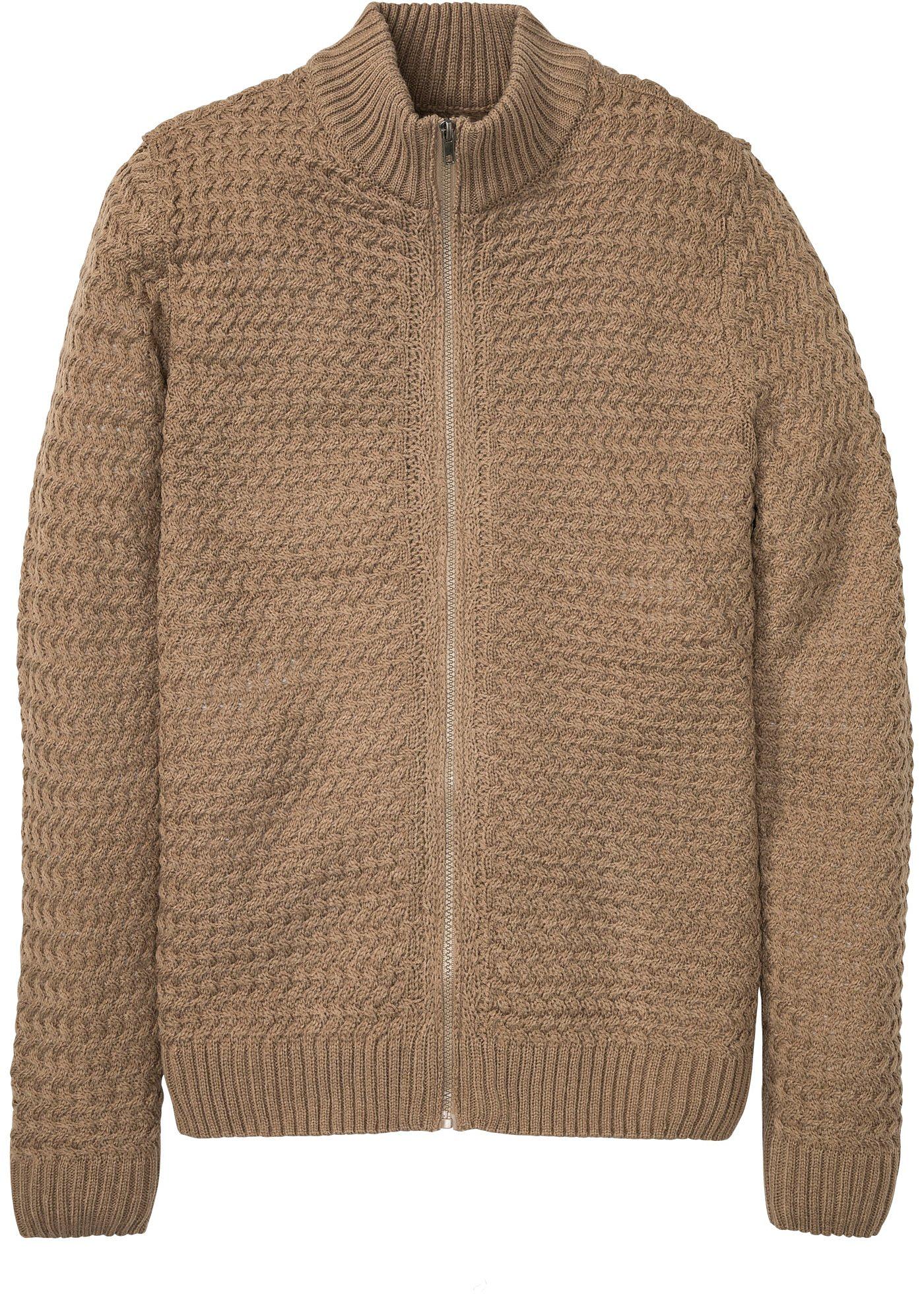 Gilet en maille à col montant