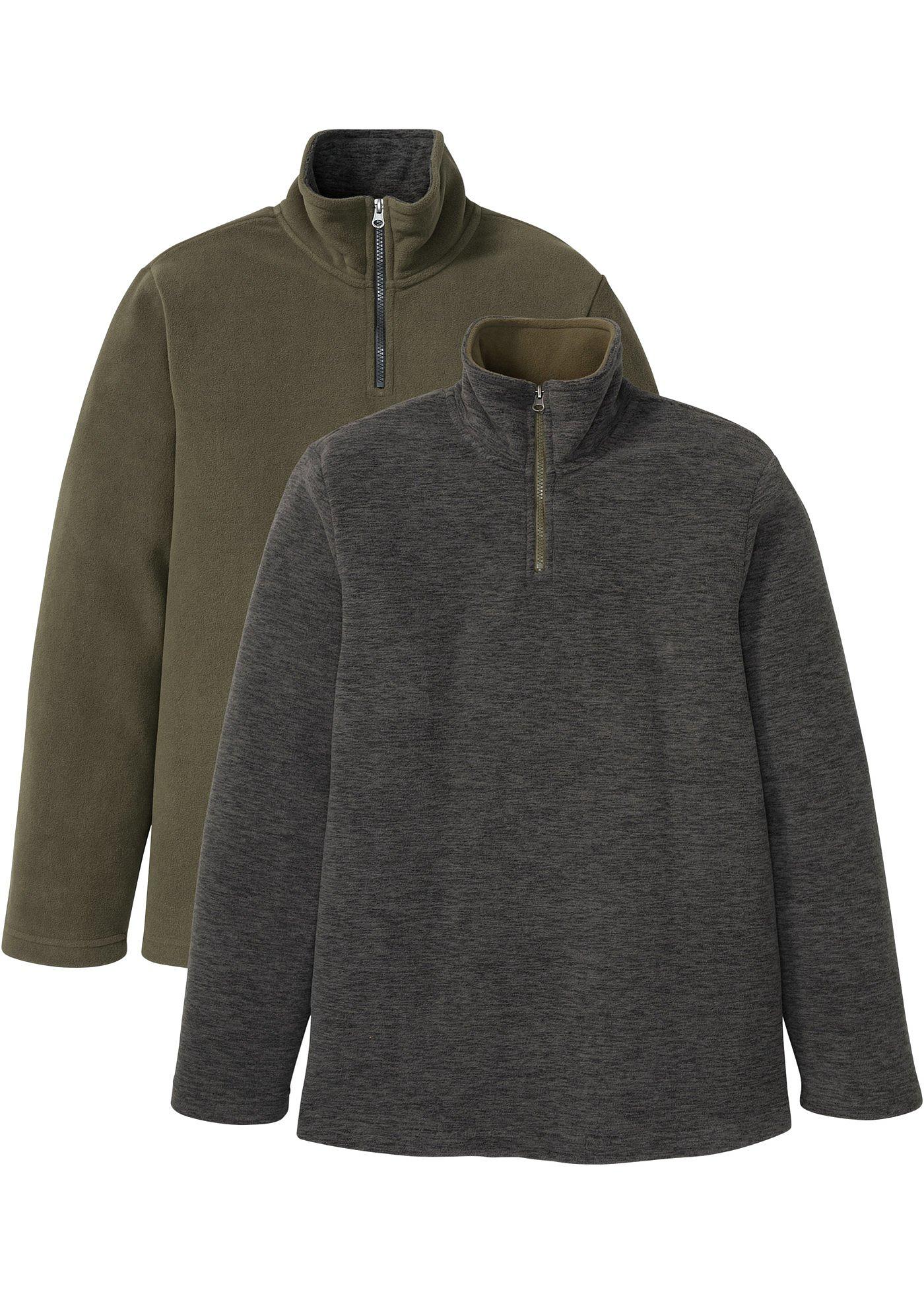 Lot de 2 pulls en polaire à col camionneur