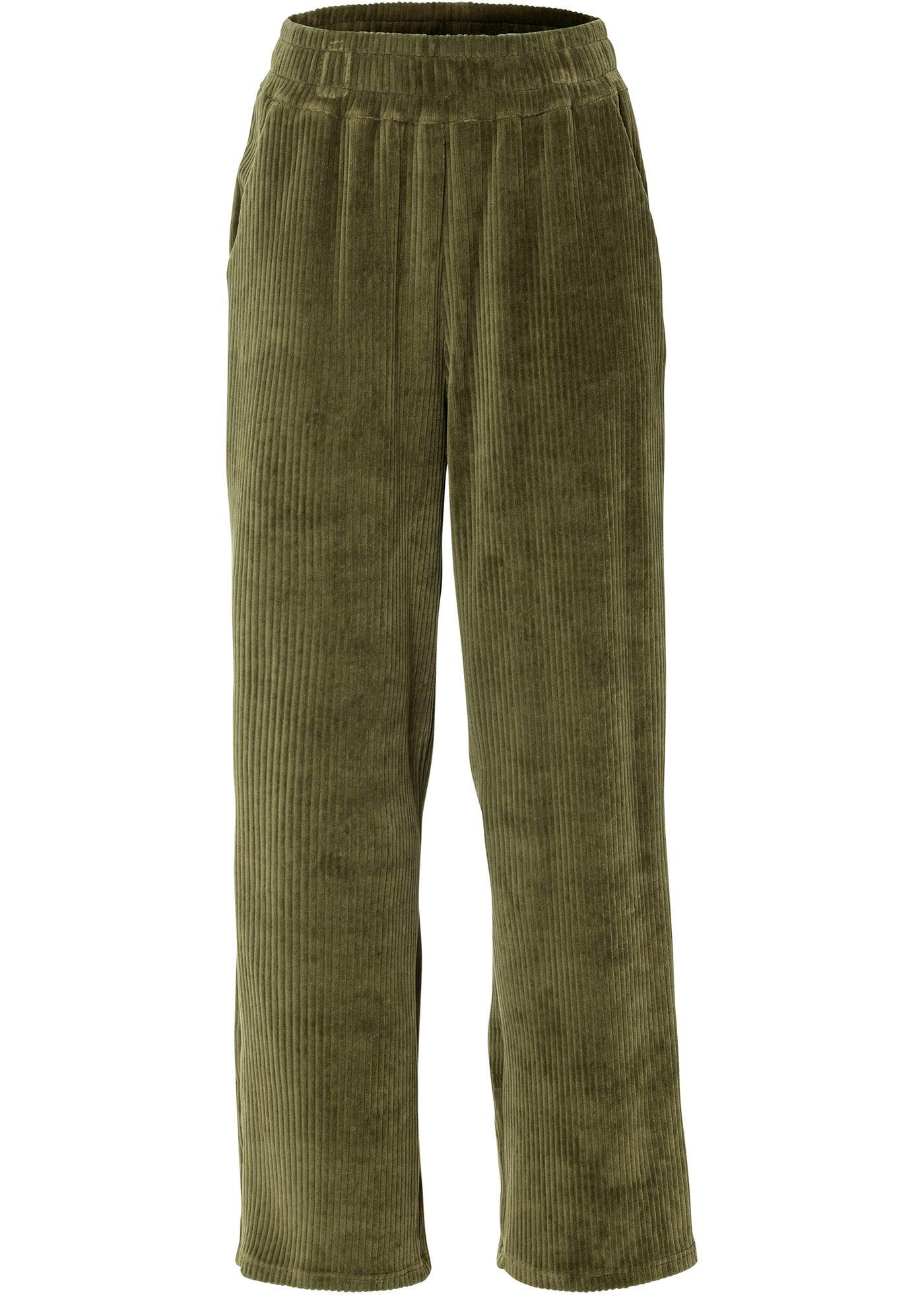 Pantalon style jogging en velours côtelé