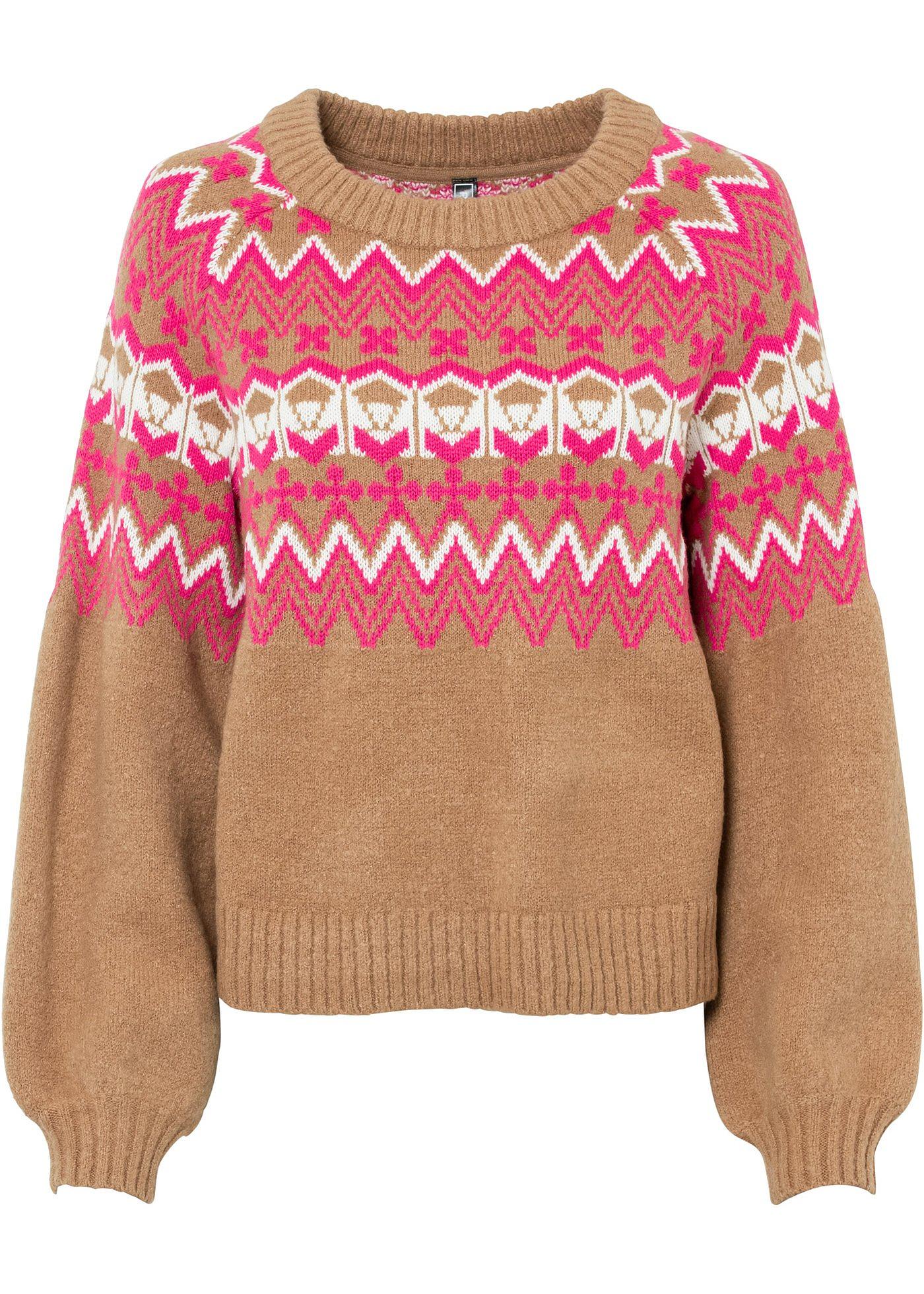 Pull en maille à motif norvégien