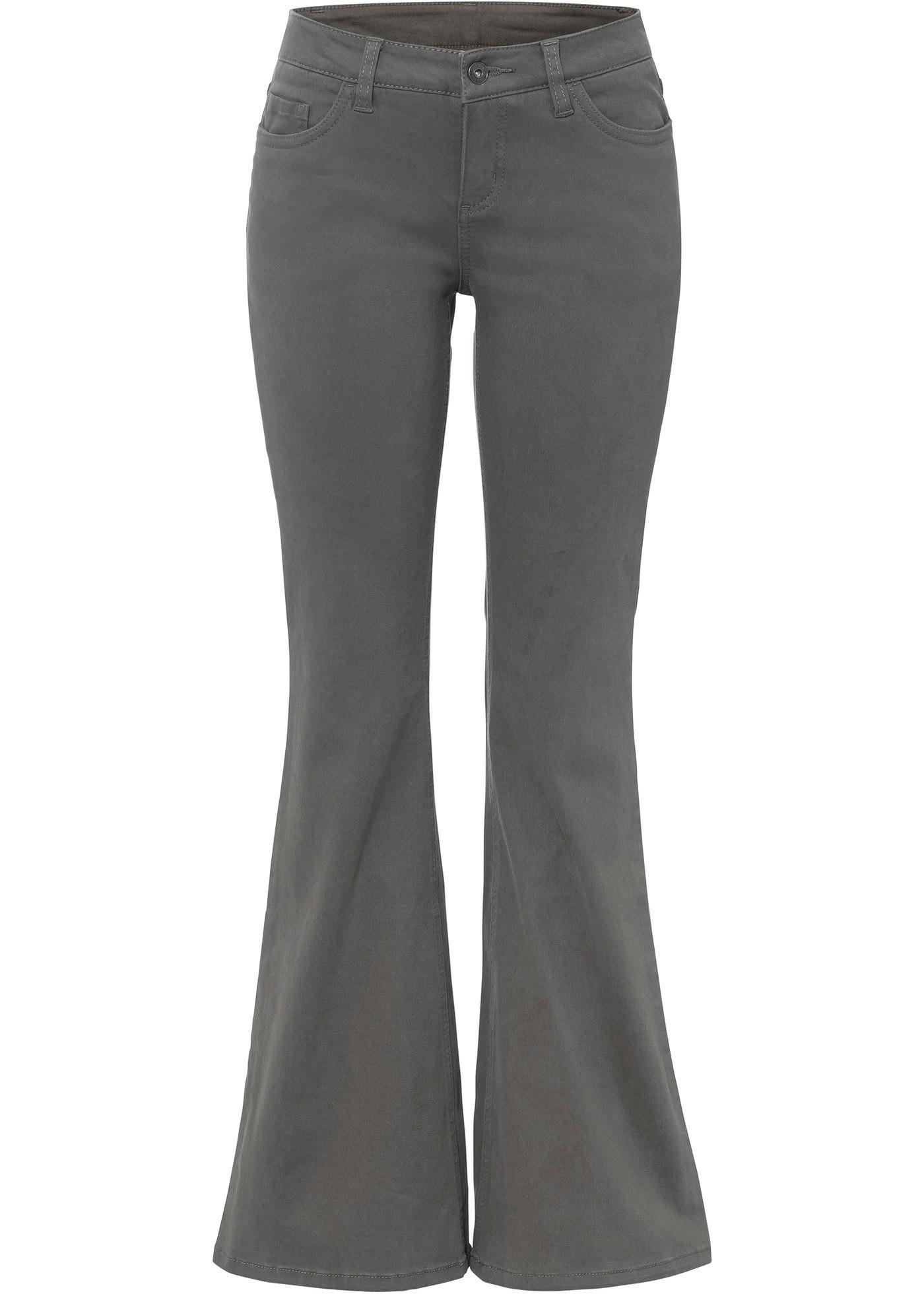 Pantalon évasé en twill