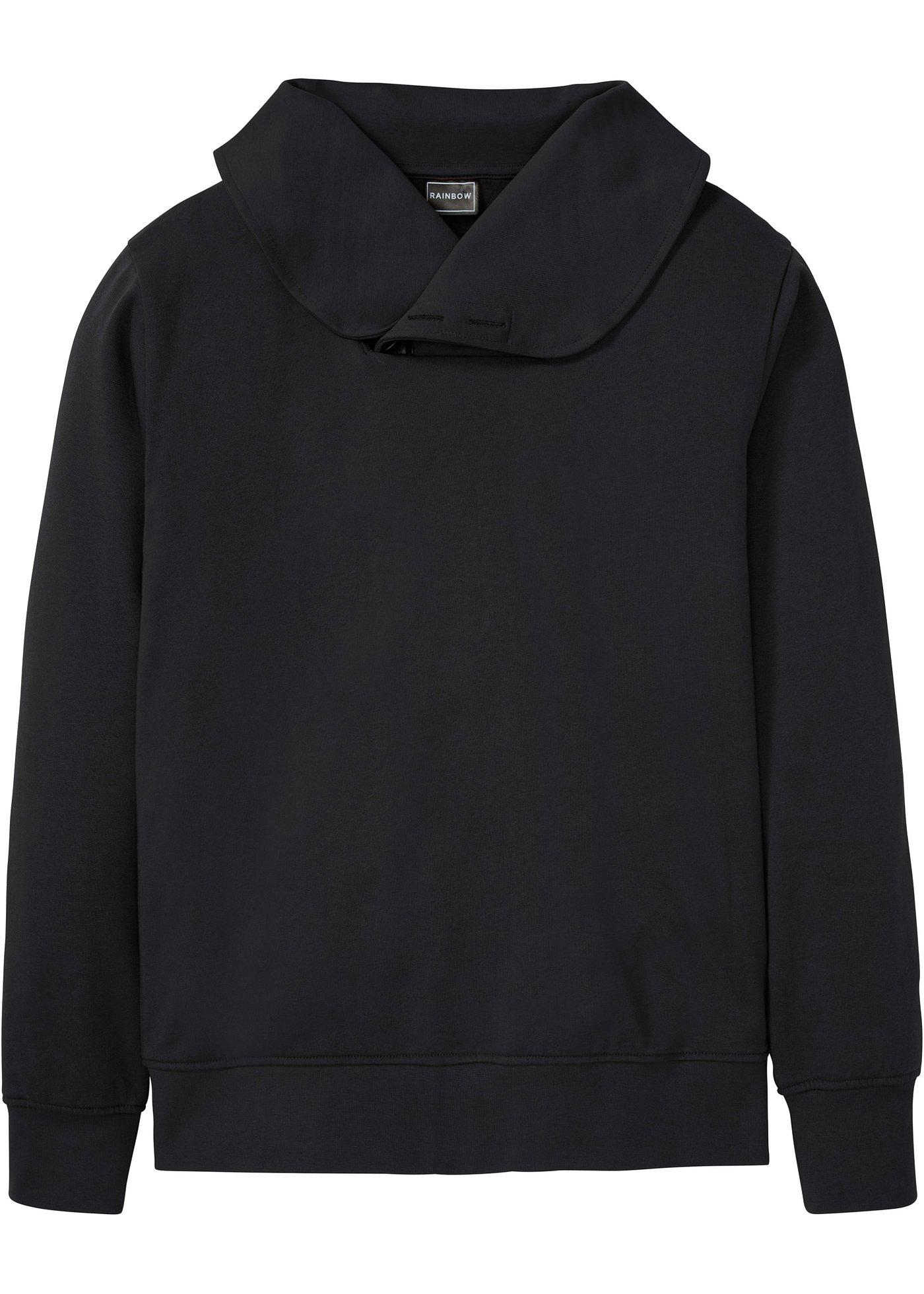 Sweat-shirt à col châle en coton bio