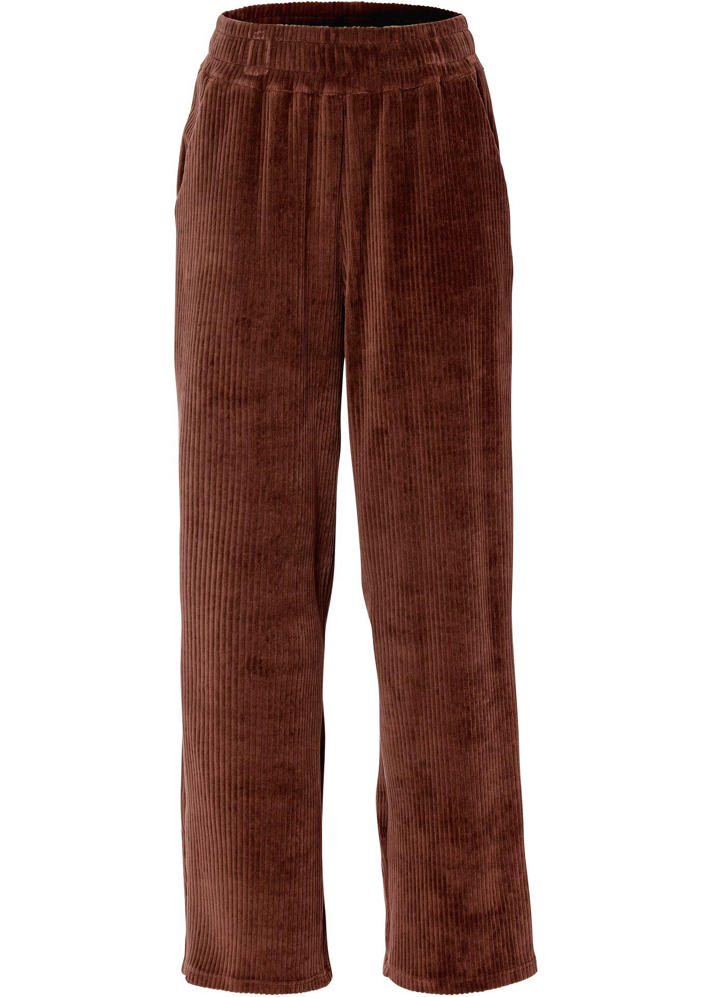 Pantalon style jogging en velours côtelé