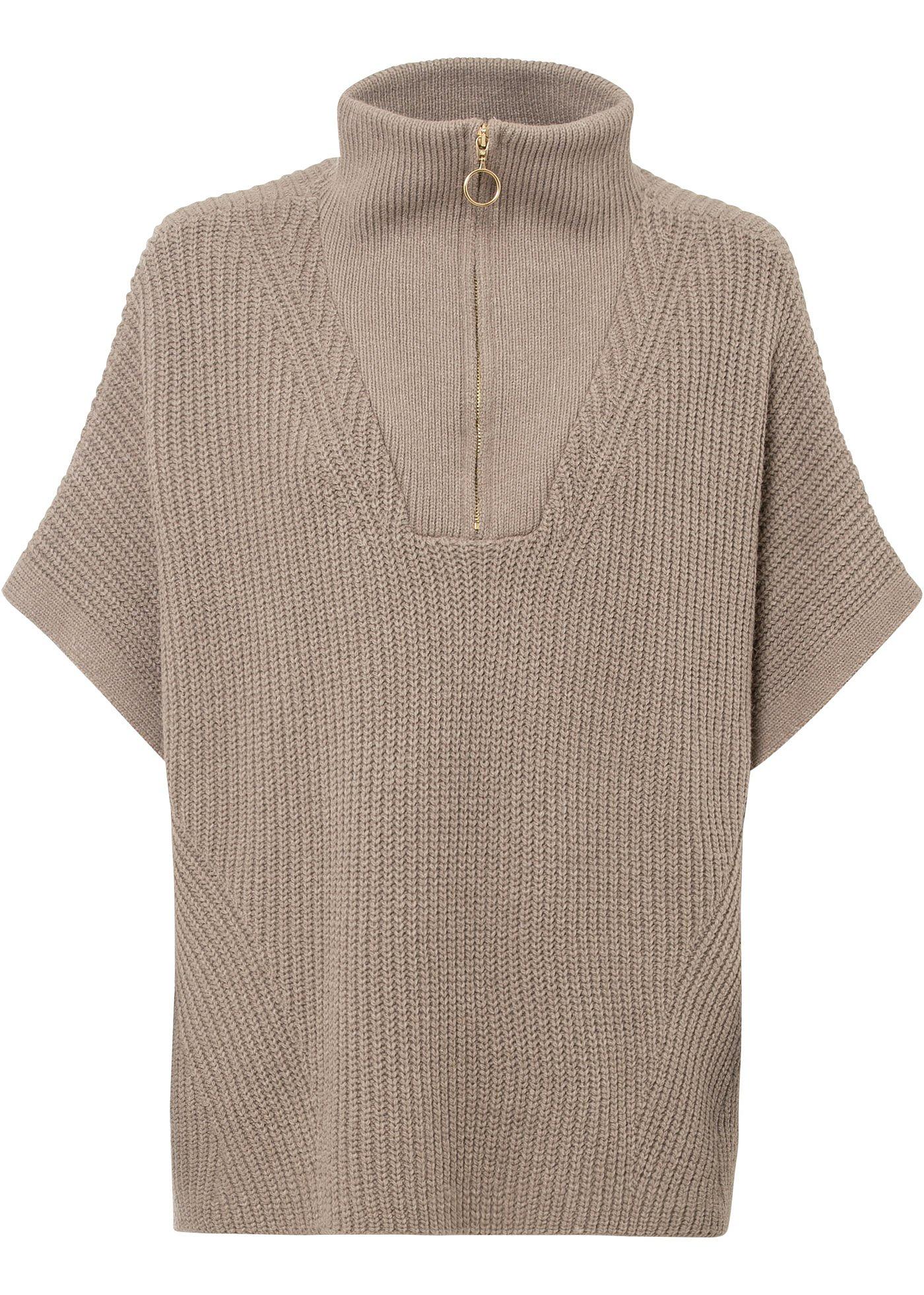 Poncho à col camionneur