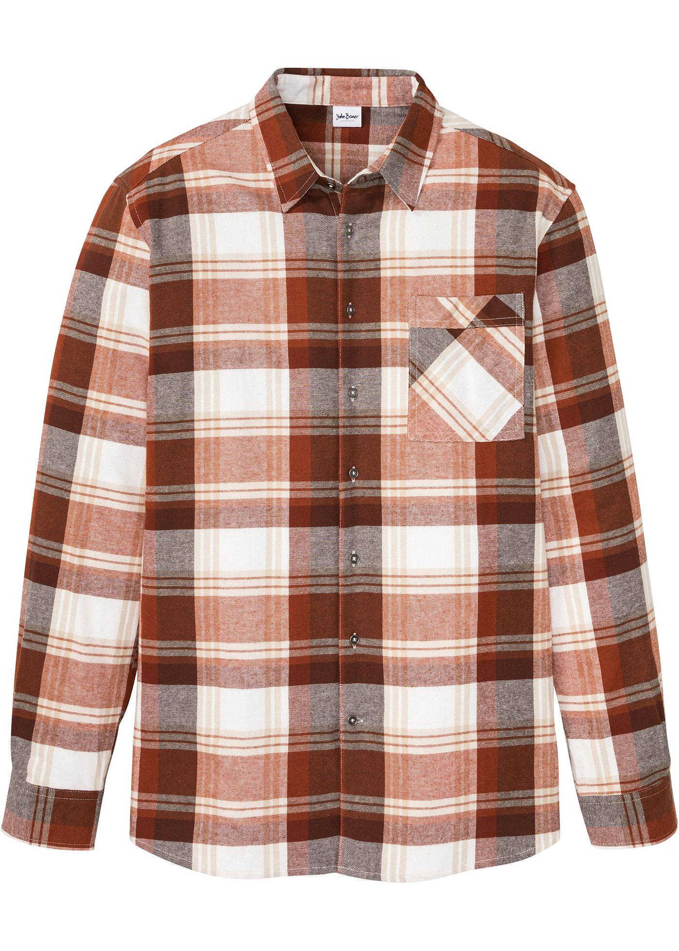 Chemise manches longues en flanelle