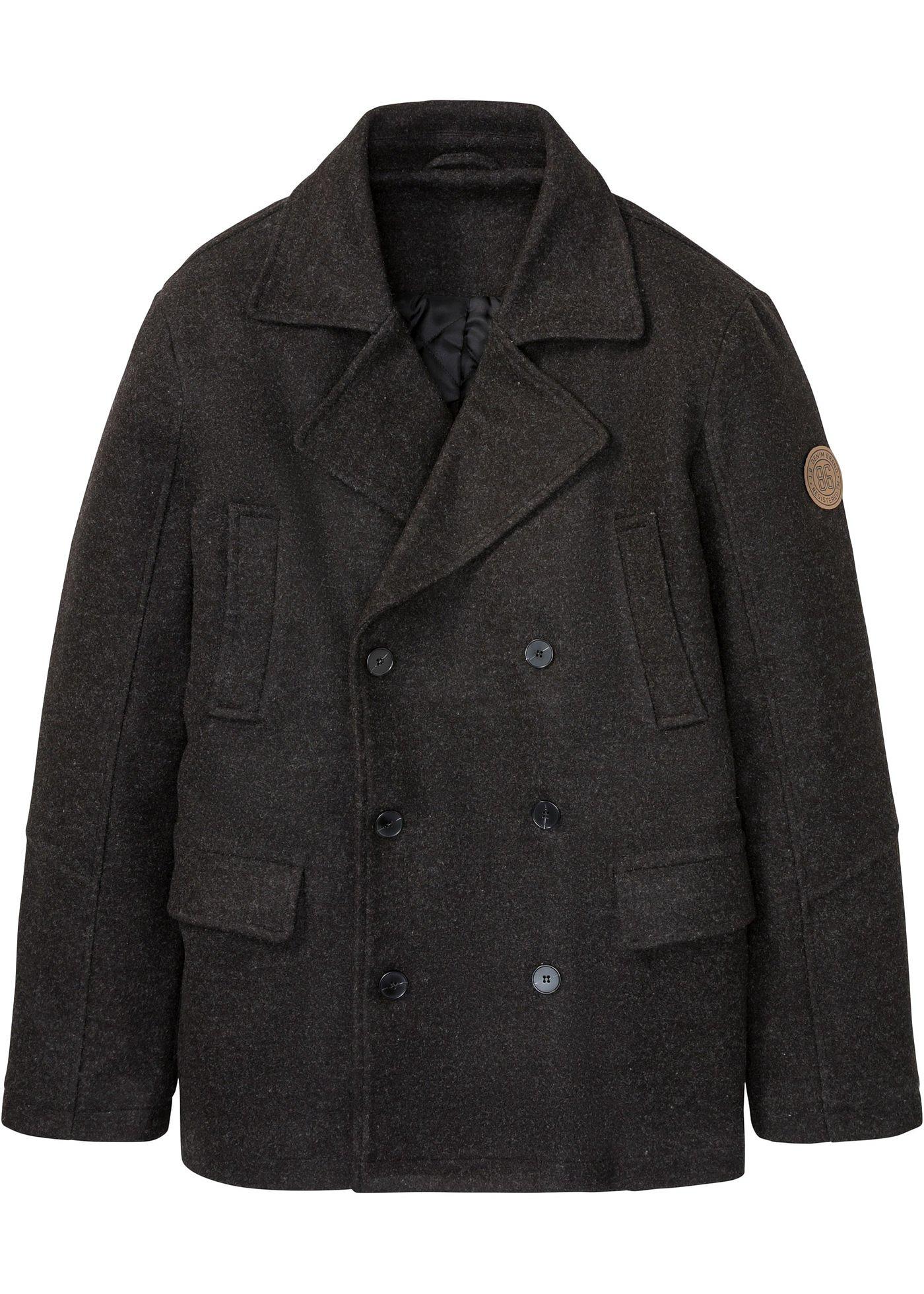 Veste caban en imitation laine