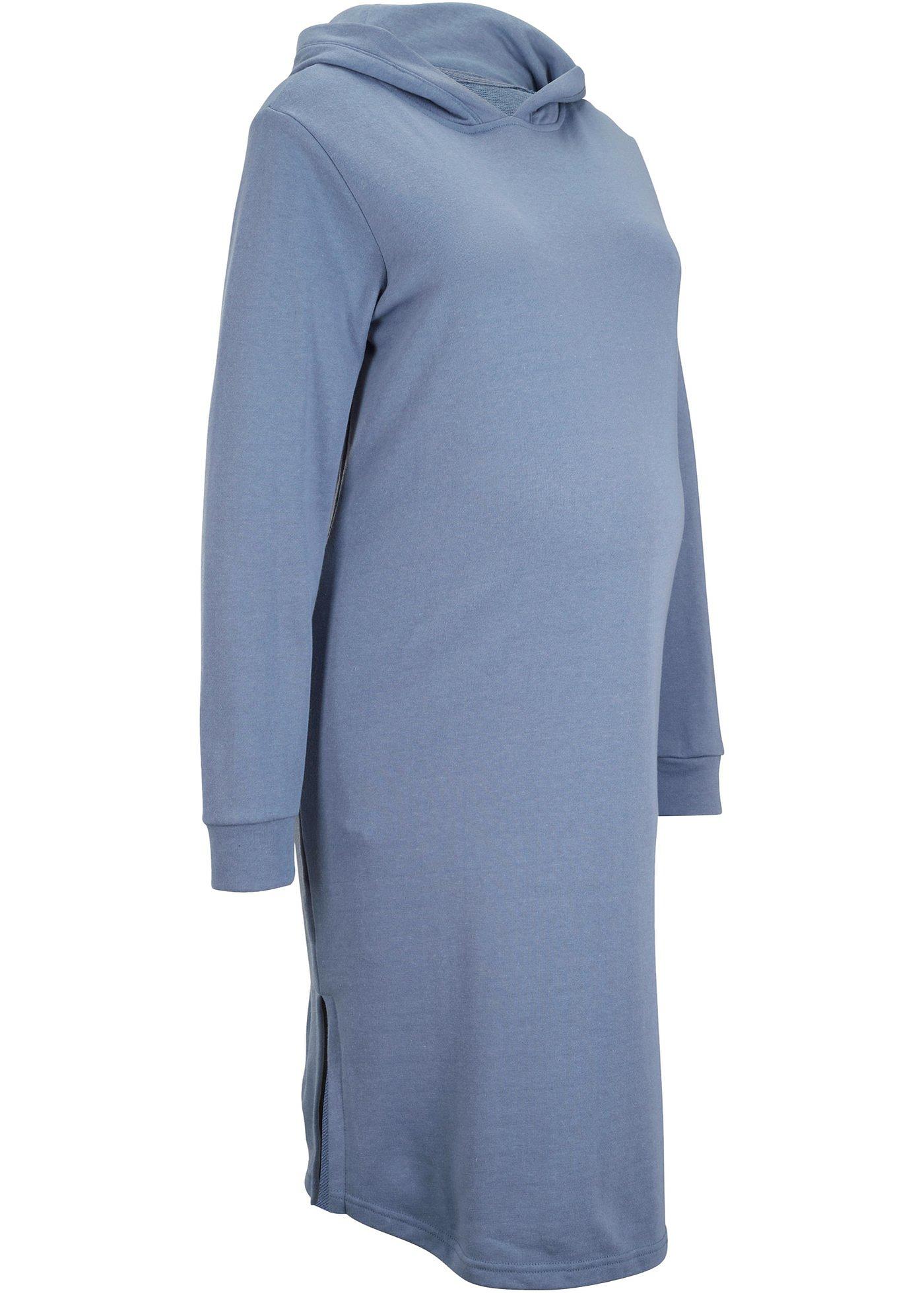 Robe en sweat de grossesse à capuche
