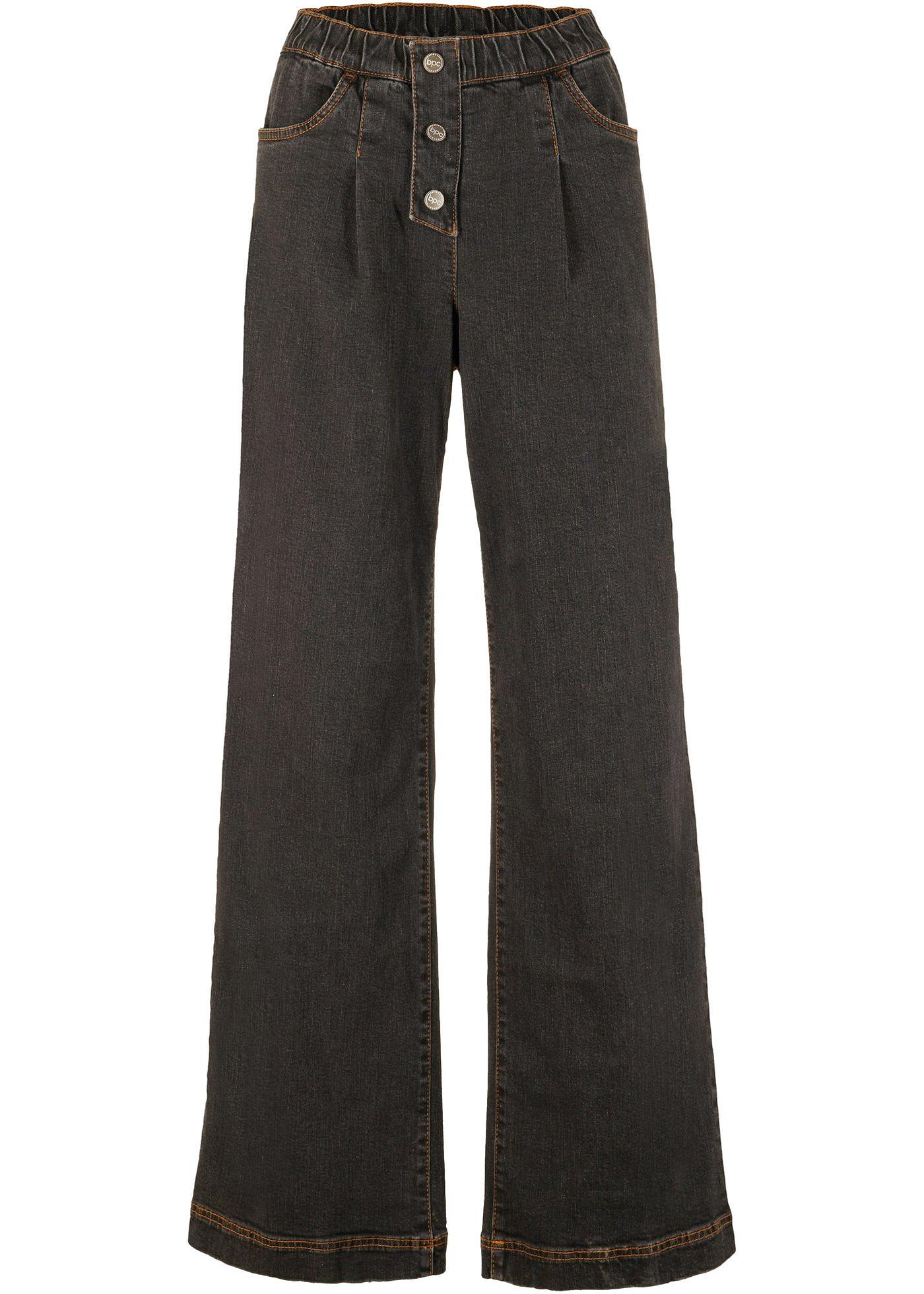 Jean taille confortable avec jambes larges