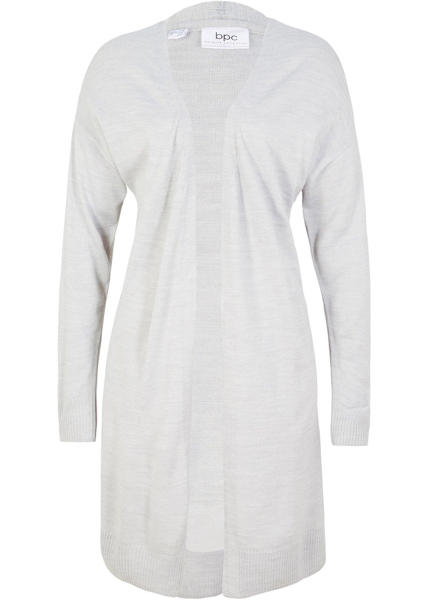 Gilet en fine maille ouvert