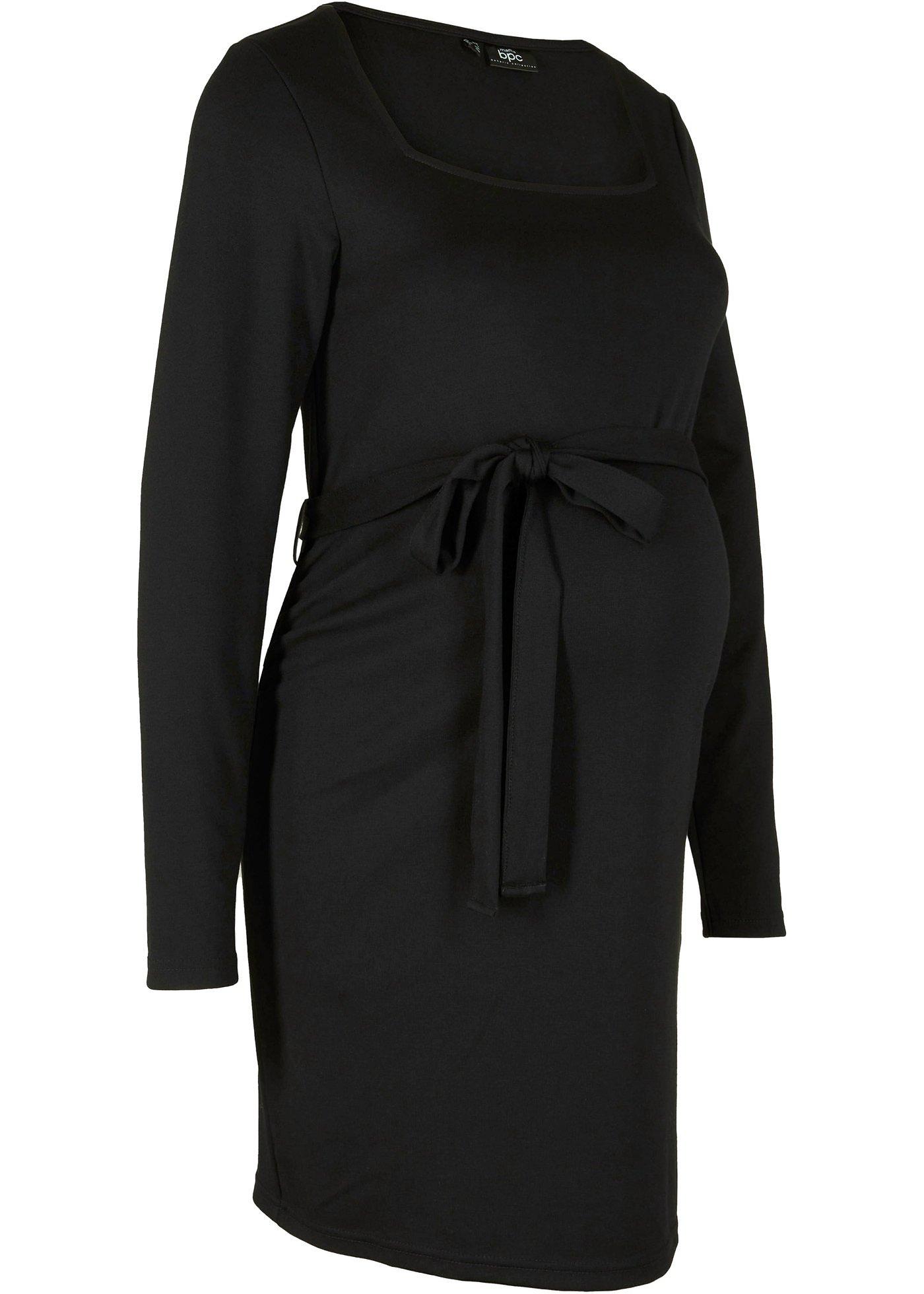 Robe de grossesse en Punto di Roma avec col carré