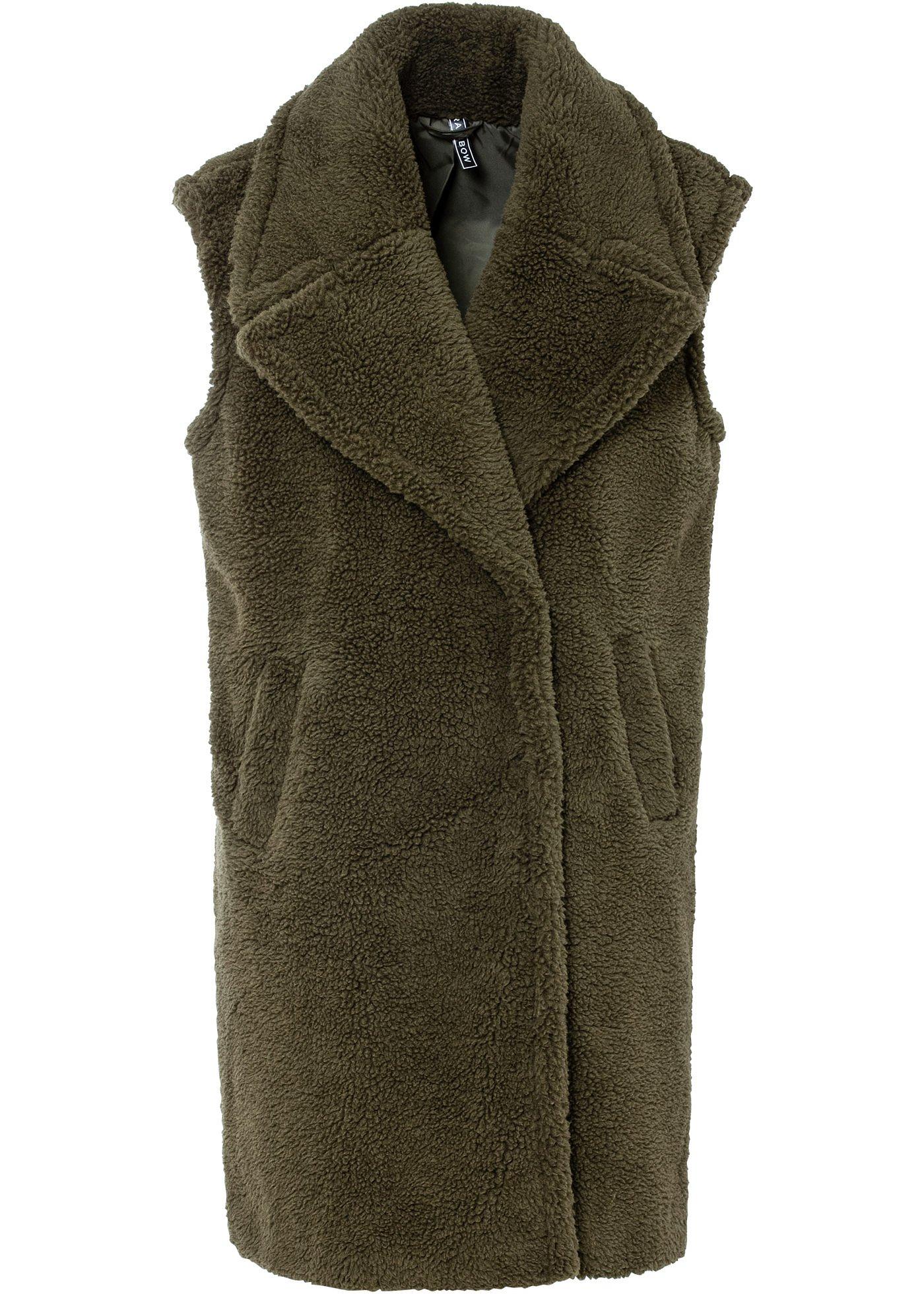 Gilet sans manches en bouclé