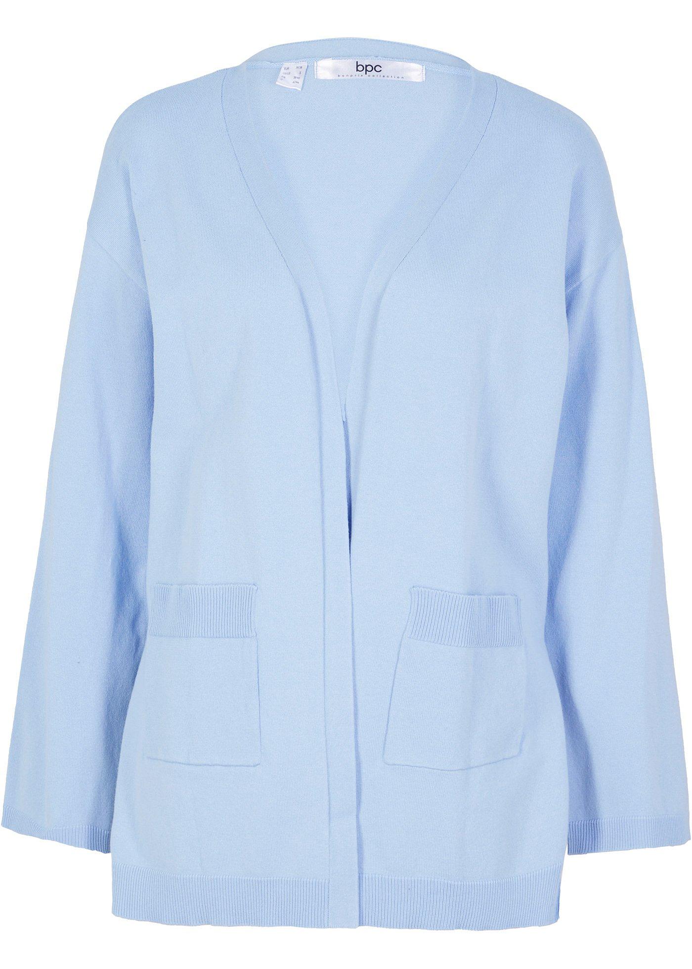 Gilet en fine maille avec manches trompette et fentes latérales