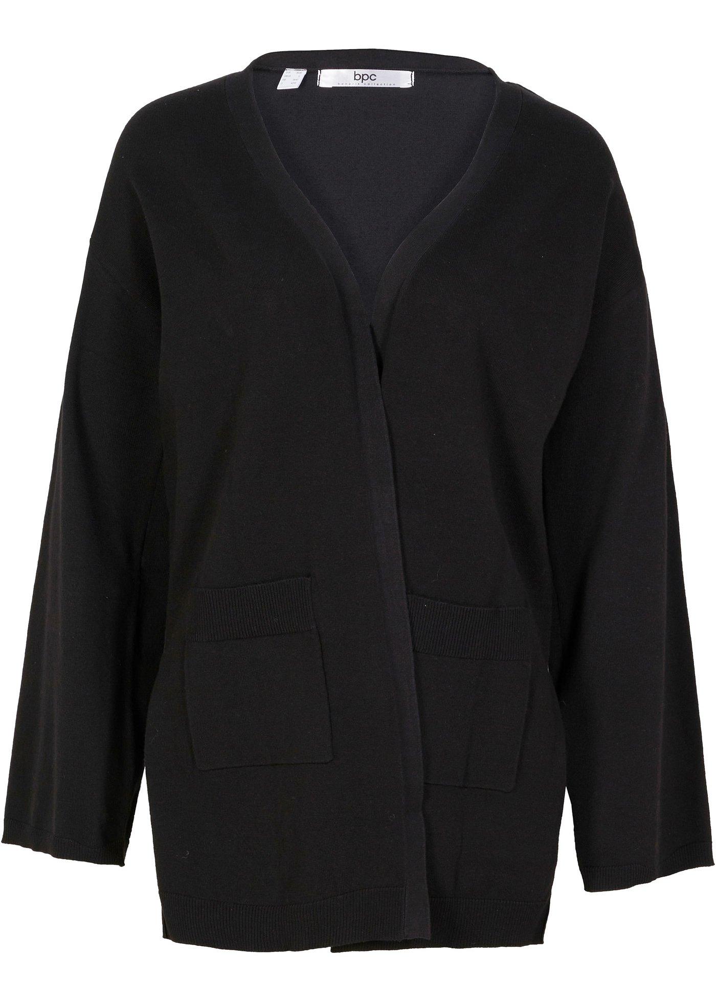 Gilet en fine maille avec manches trompette et fentes latérales