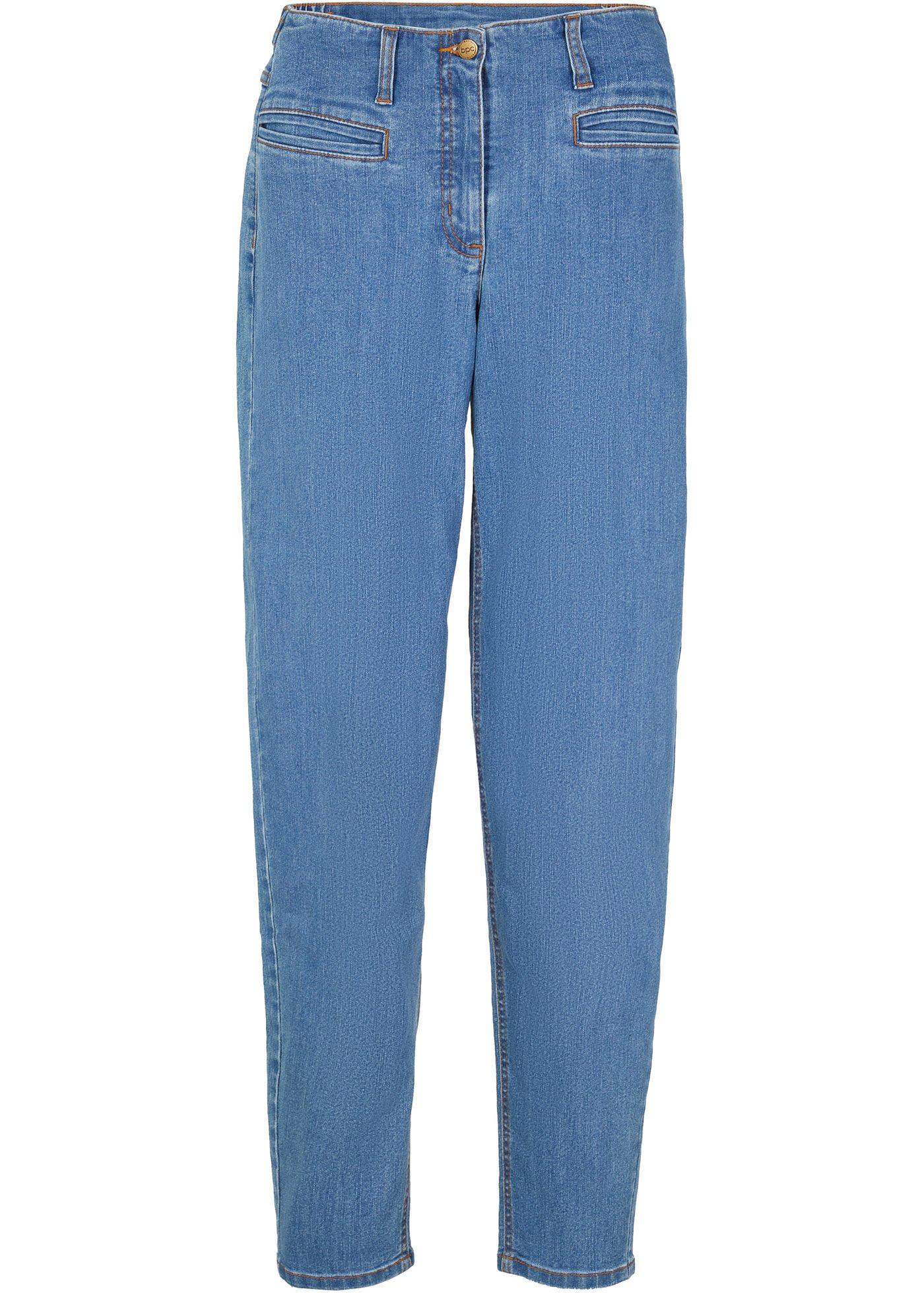 Jean avec taille semi-élastiquée, forme ballon