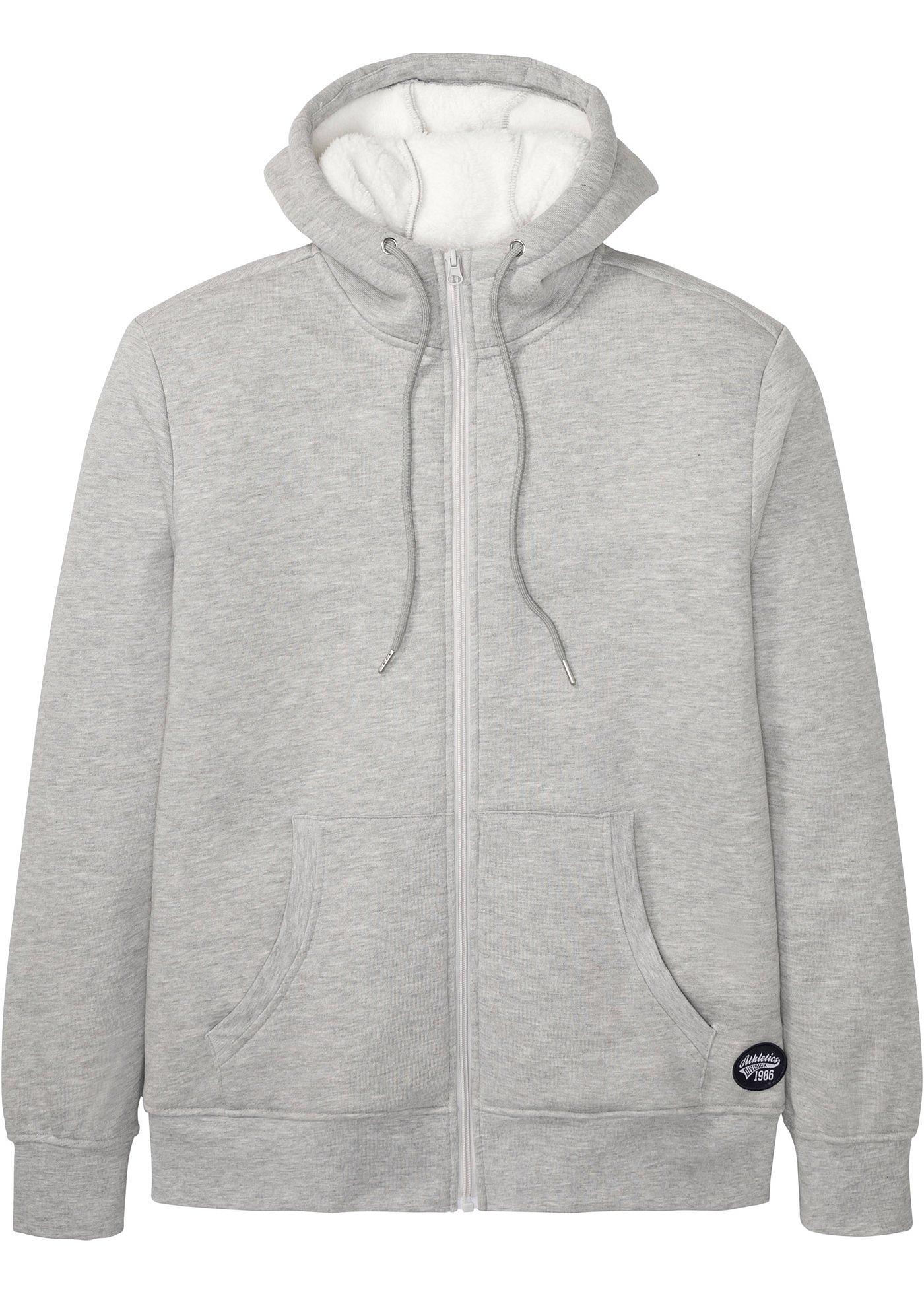 Gilet sweat thermo avec doublure peluche