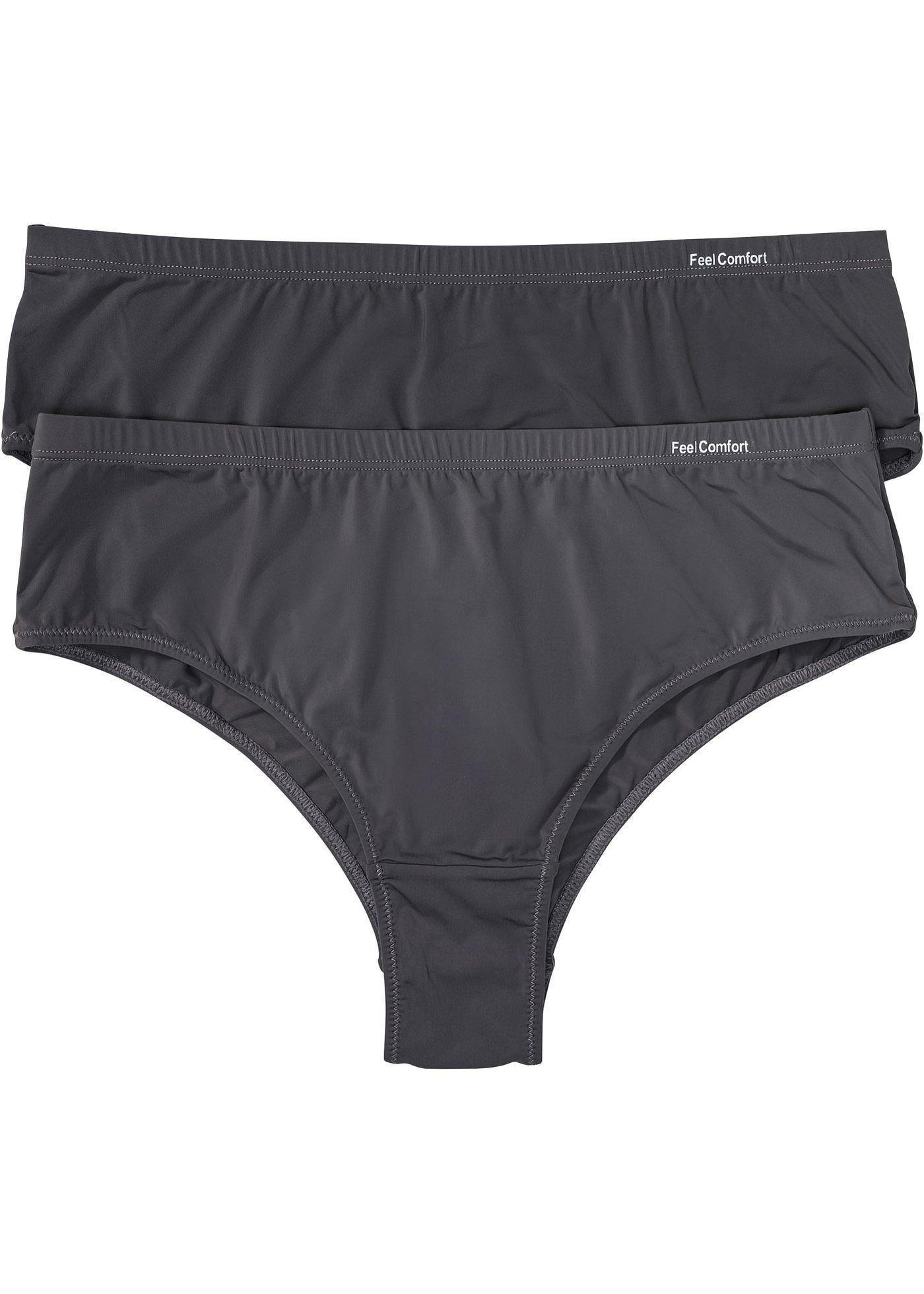 Lot de 2 maxi slips brésiliens en microfibre Feel Comfort
