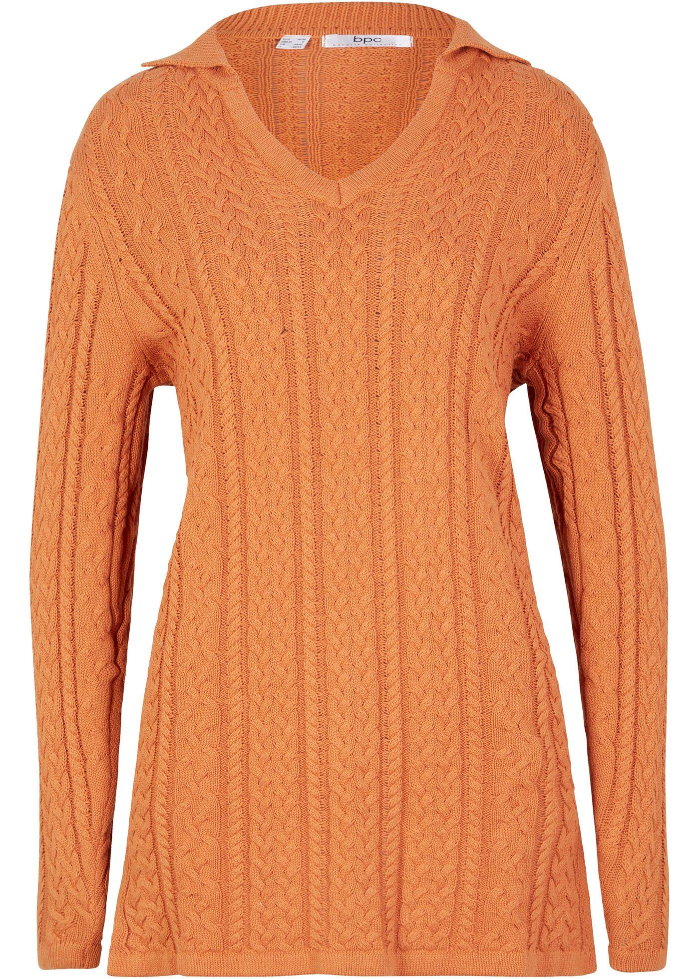 Pull ample en coton avec col polo