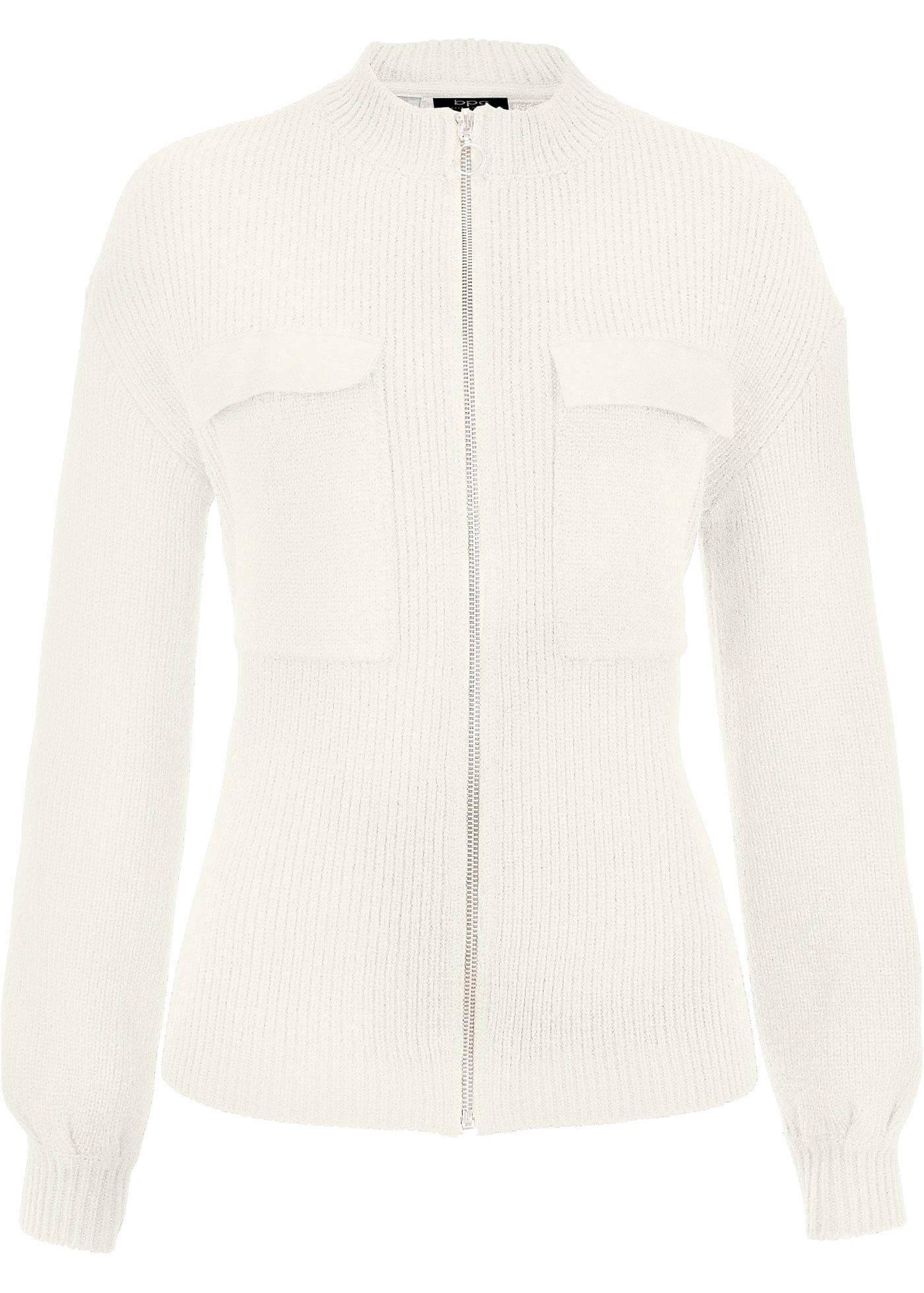 Gilet en maille à col montant