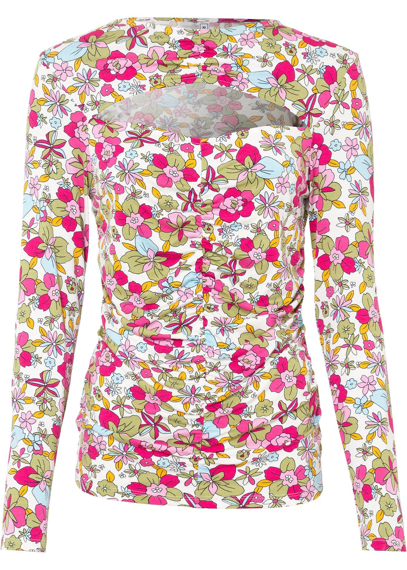 T-shirt manches longues à découpe