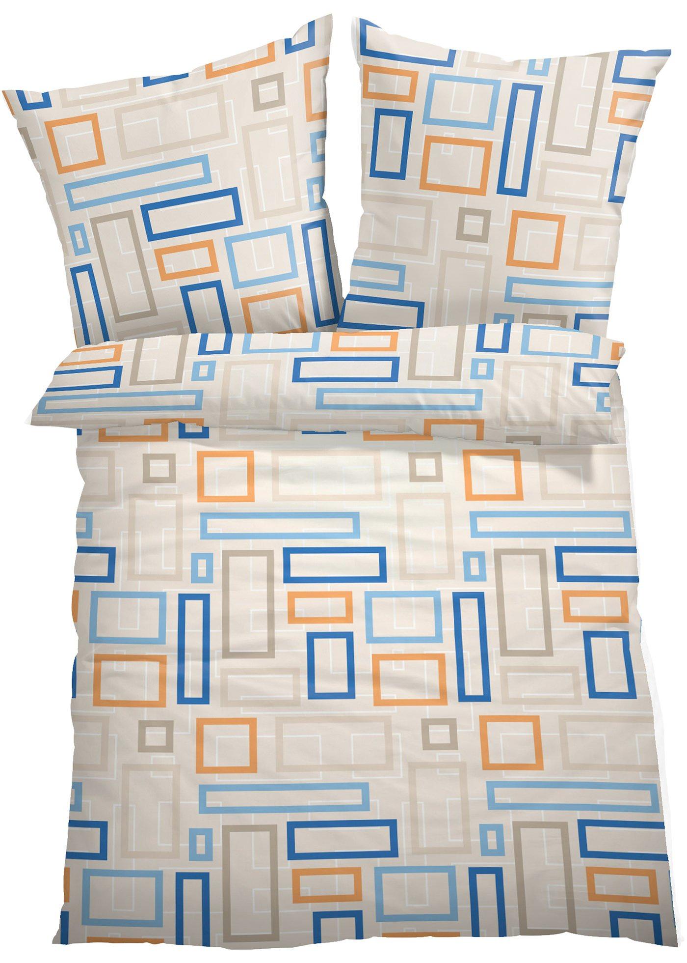 Parure de lit avec carrés