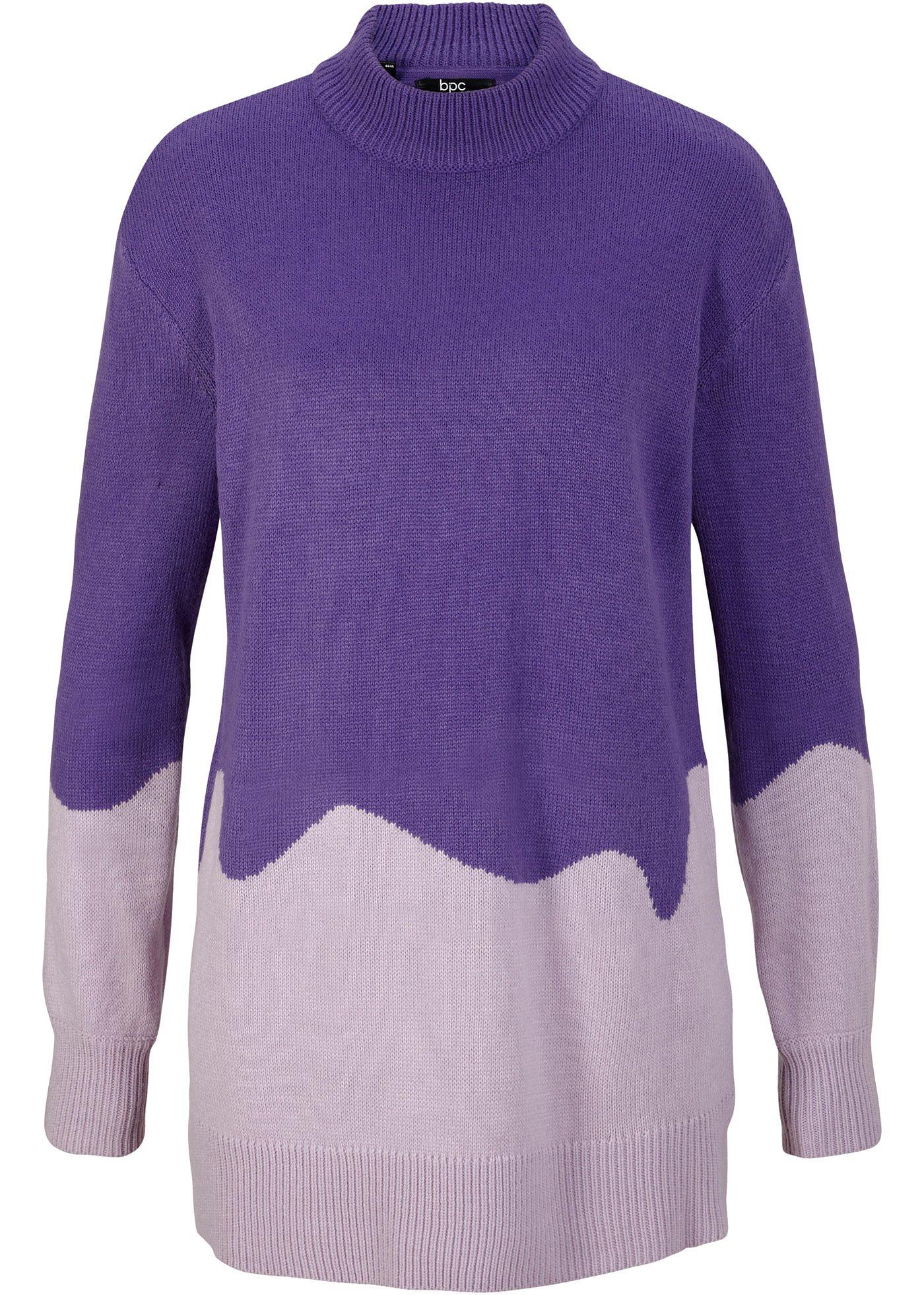 Pull à col montant et manches ballon