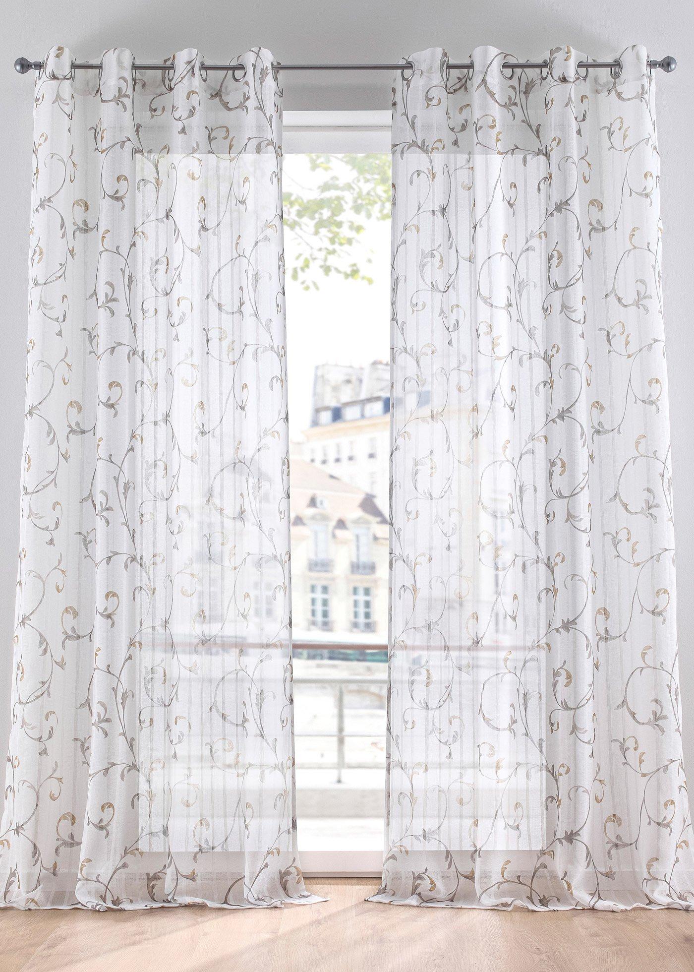 Voilage motif sarment (1 pce.)