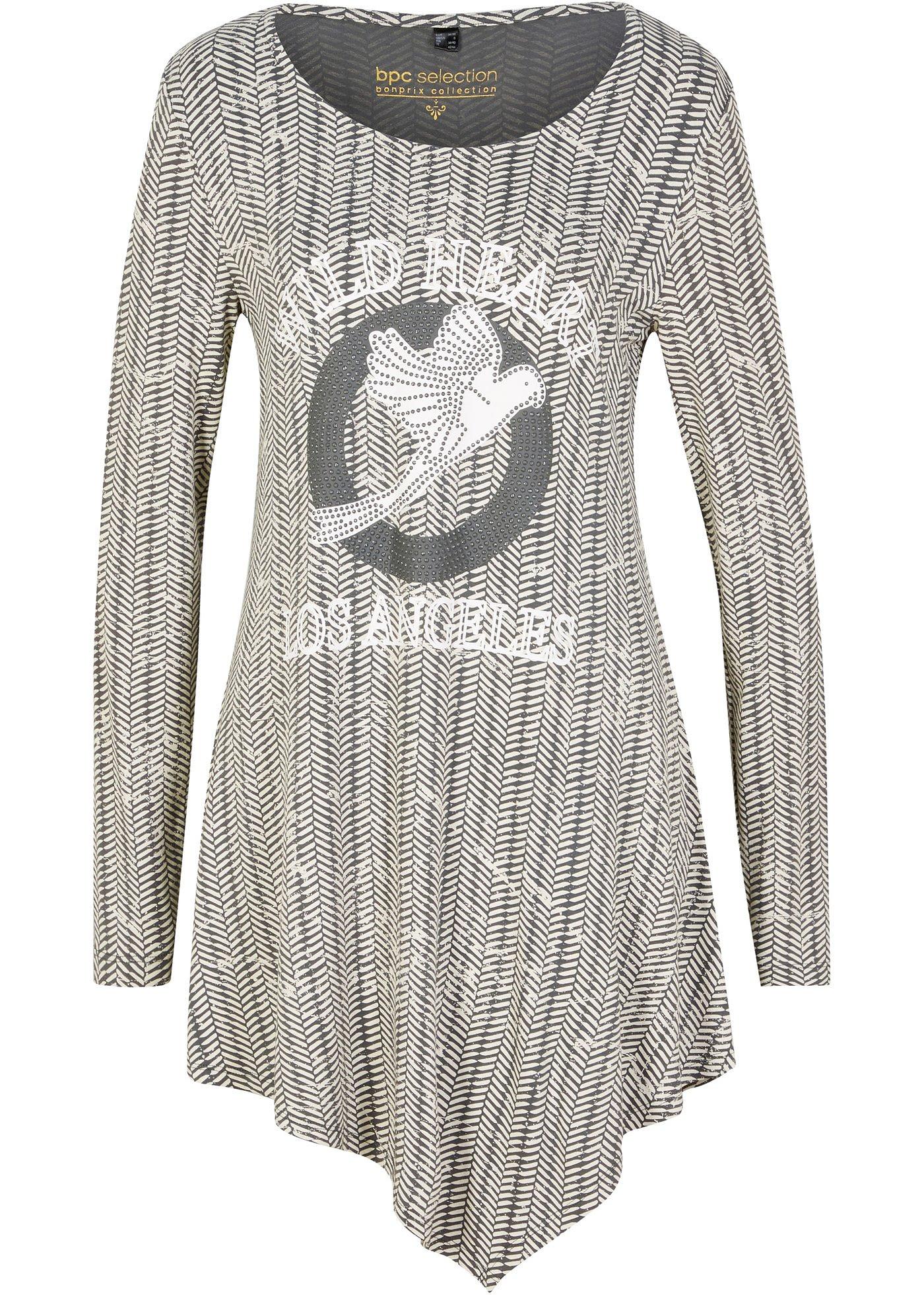 T-shirt long imprimé