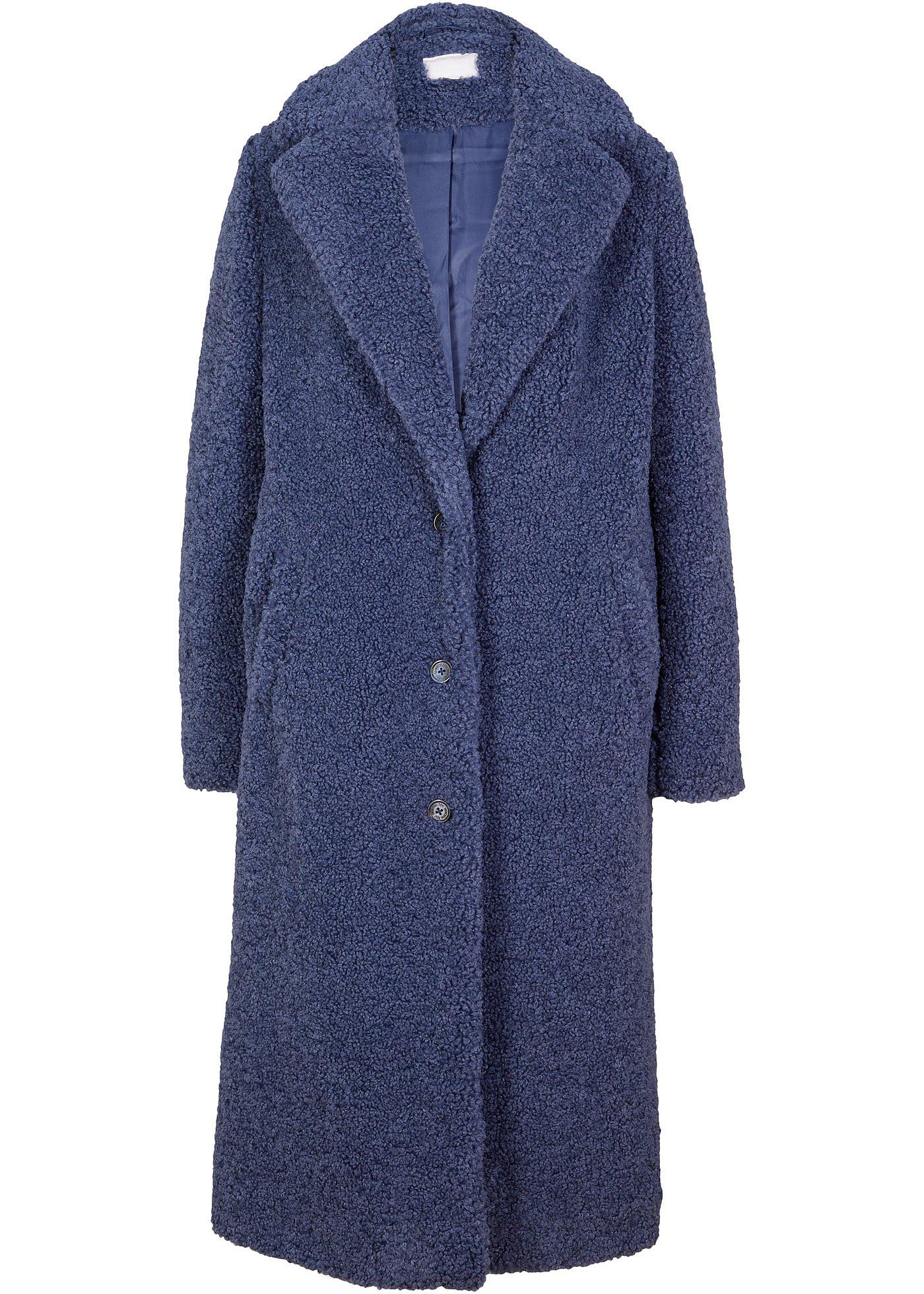 Manteau blazer en synthétique imitation fourrure