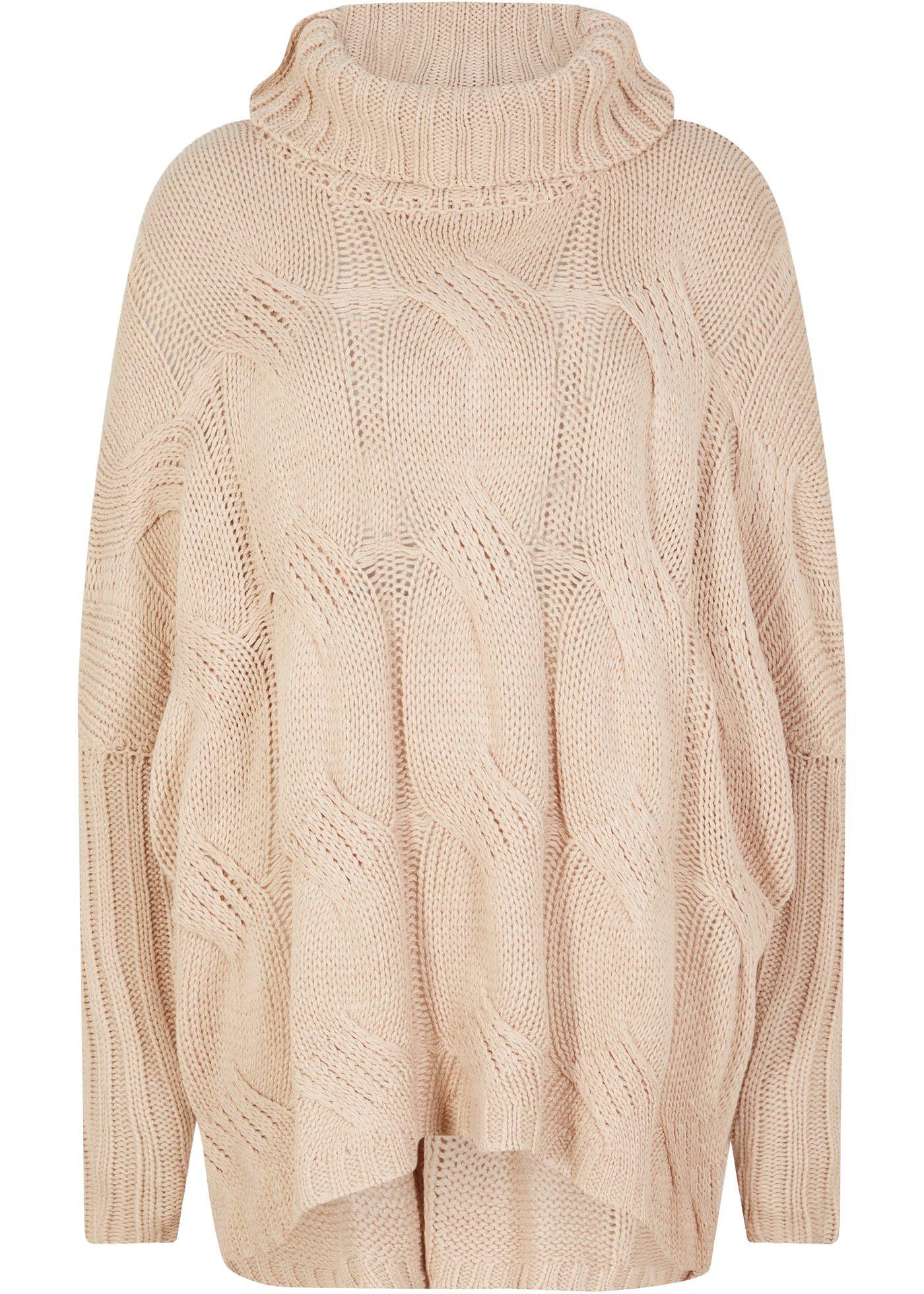 Pull oversize à col roulé