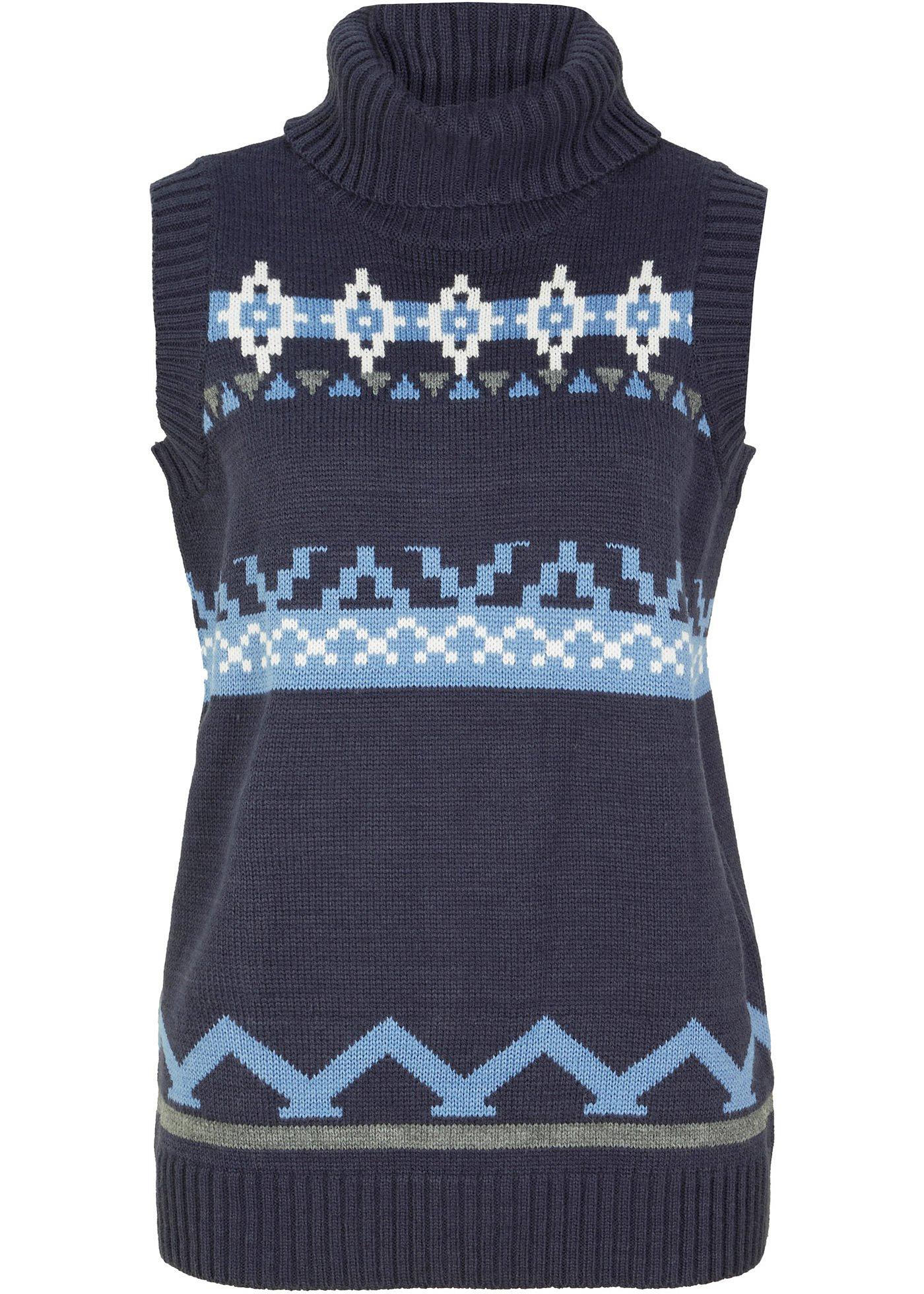 Pull sans manches avec col roulé