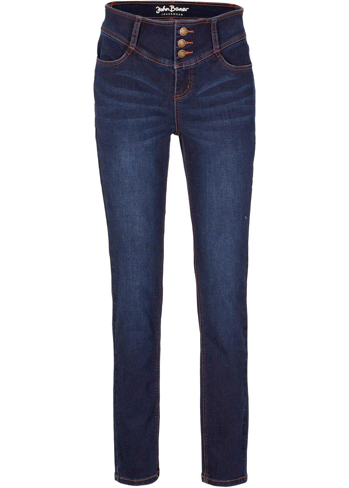 Jean extensible sculptant avec coton bio, Straight