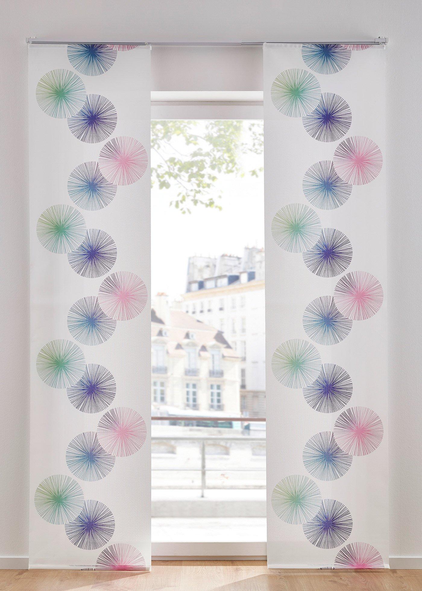 Panneau coulissant anti-éblouissement à imprimé numérique (1 pce.)