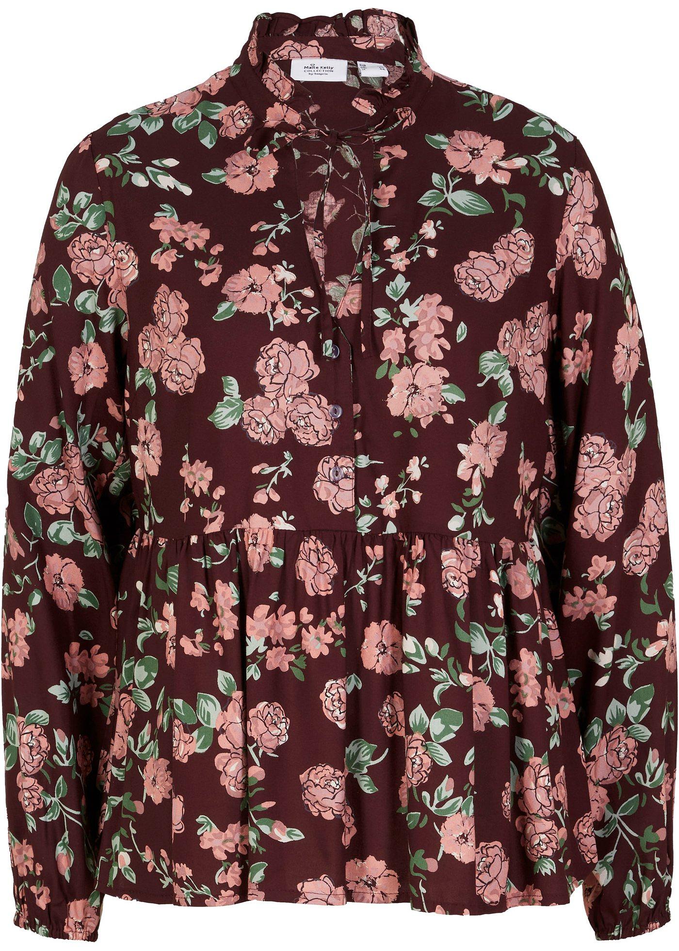 Blouse à col montant en viscose durable Maite Kelly