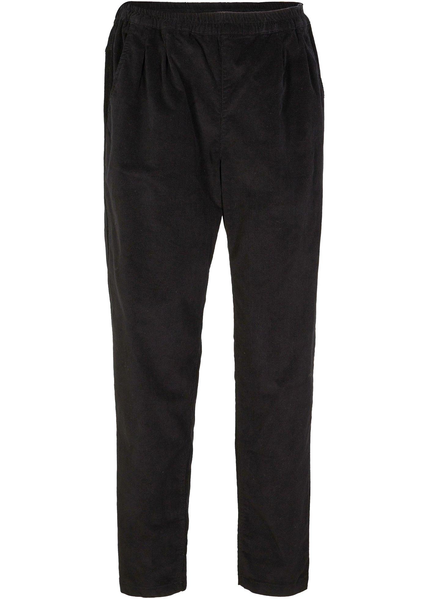 Pantalon en velours côtelé taille extensible confortable, longueur cheville