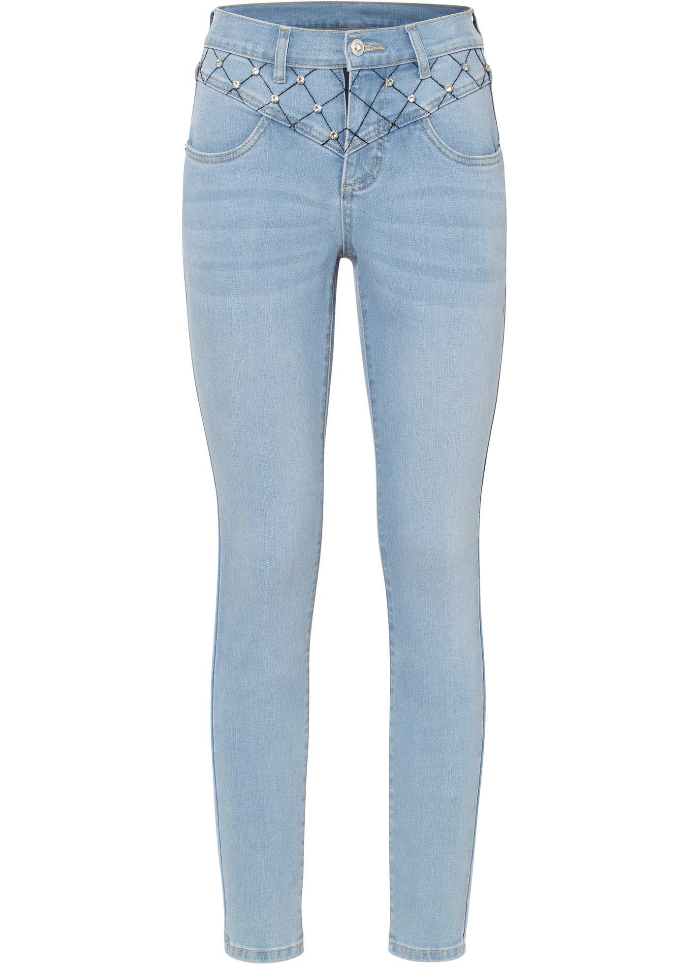 Jean extensible avec application strass