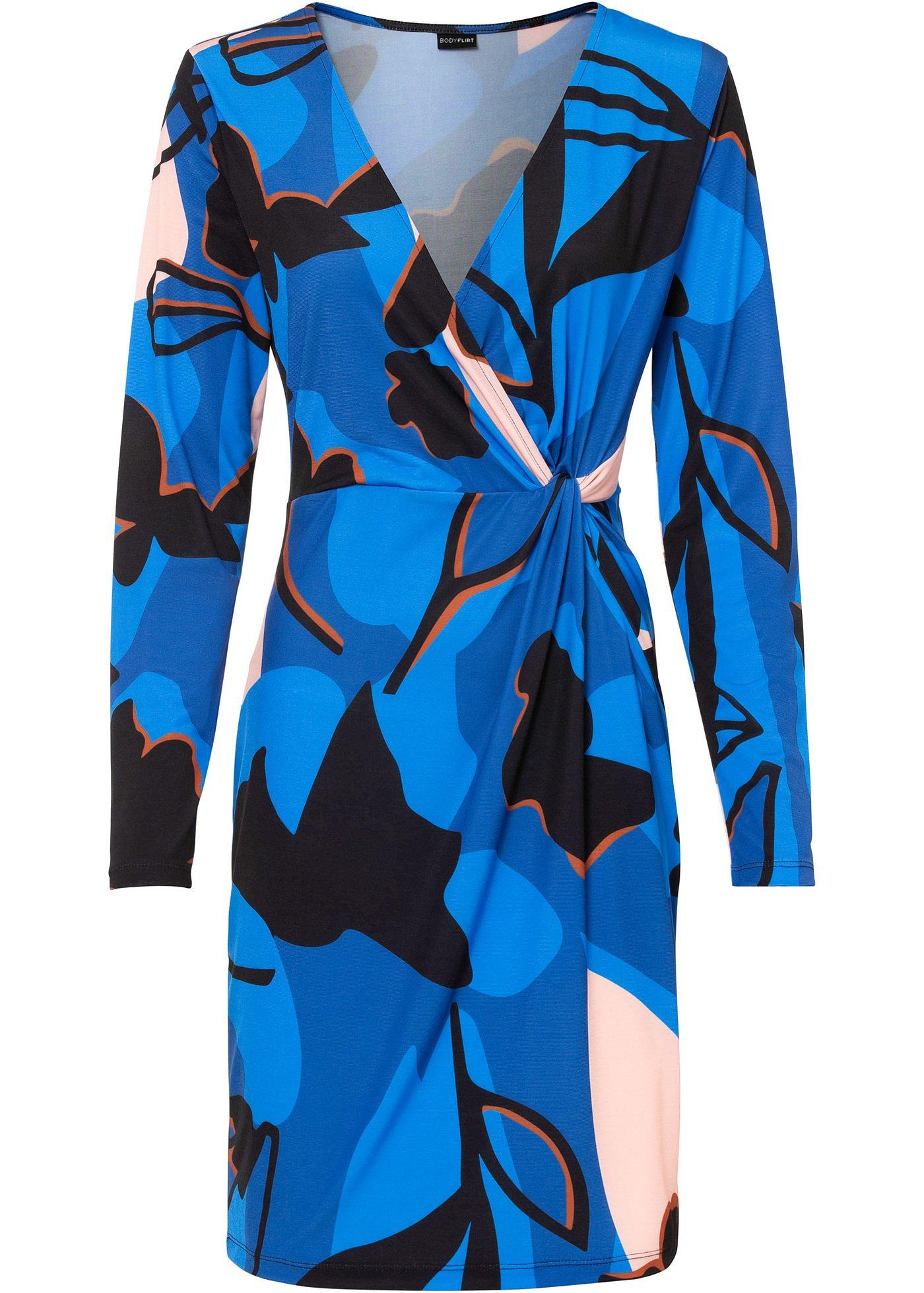 Robe en jersey avec effet portefeuille