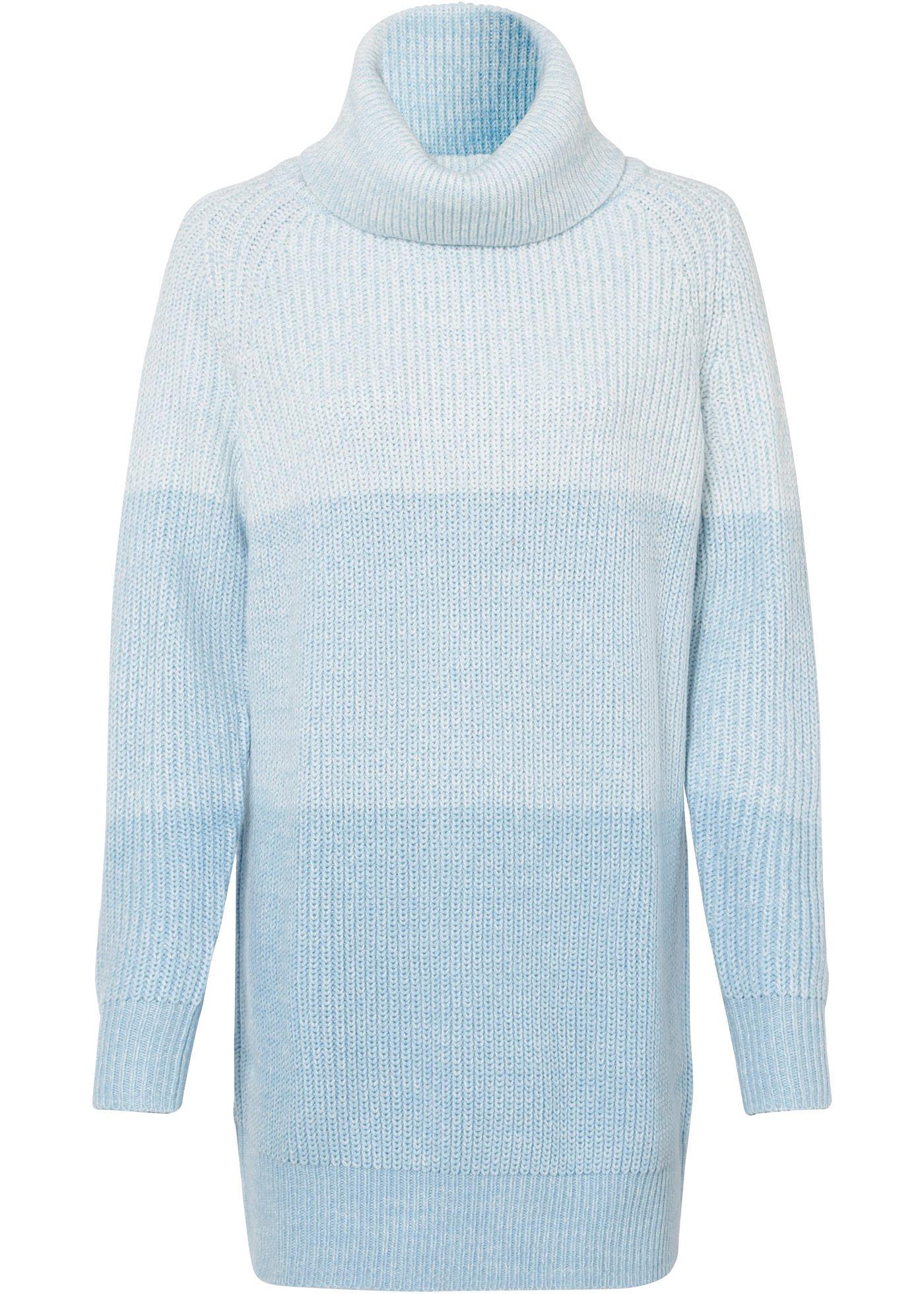 Pull à col roulé avec dégradé de couleur