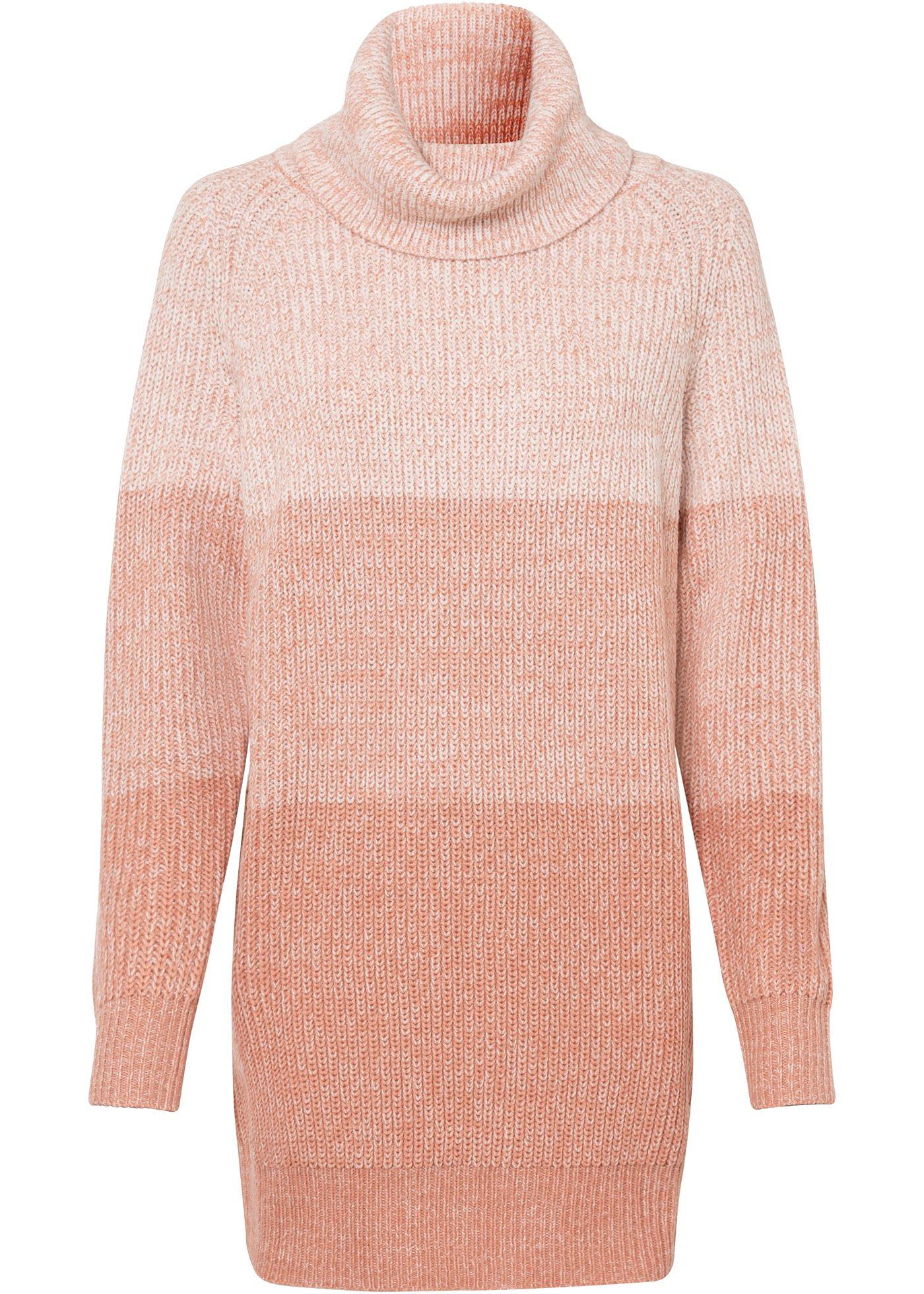 Pull à col roulé avec dégradé de couleur